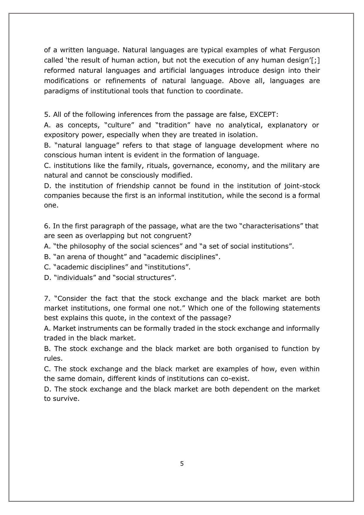 CAT 2022 CAT Slot 2 Question Paper - Page 4