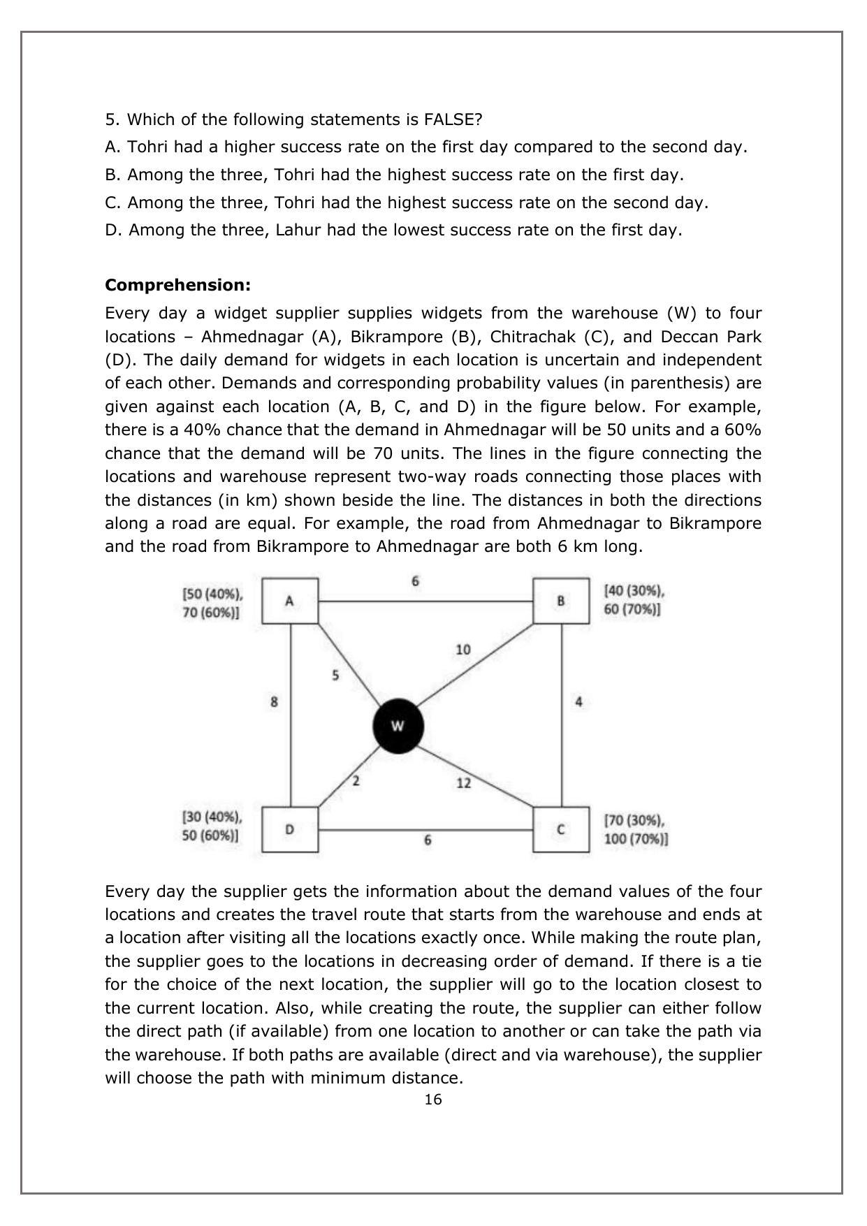 CAT 2022 CAT Slot 2 Question Paper - Page 15