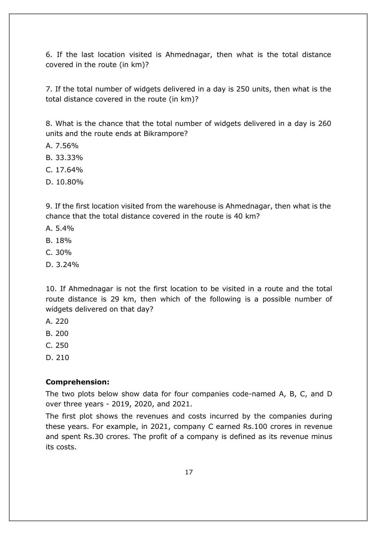 CAT 2022 CAT Slot 2 Question Paper - Page 16