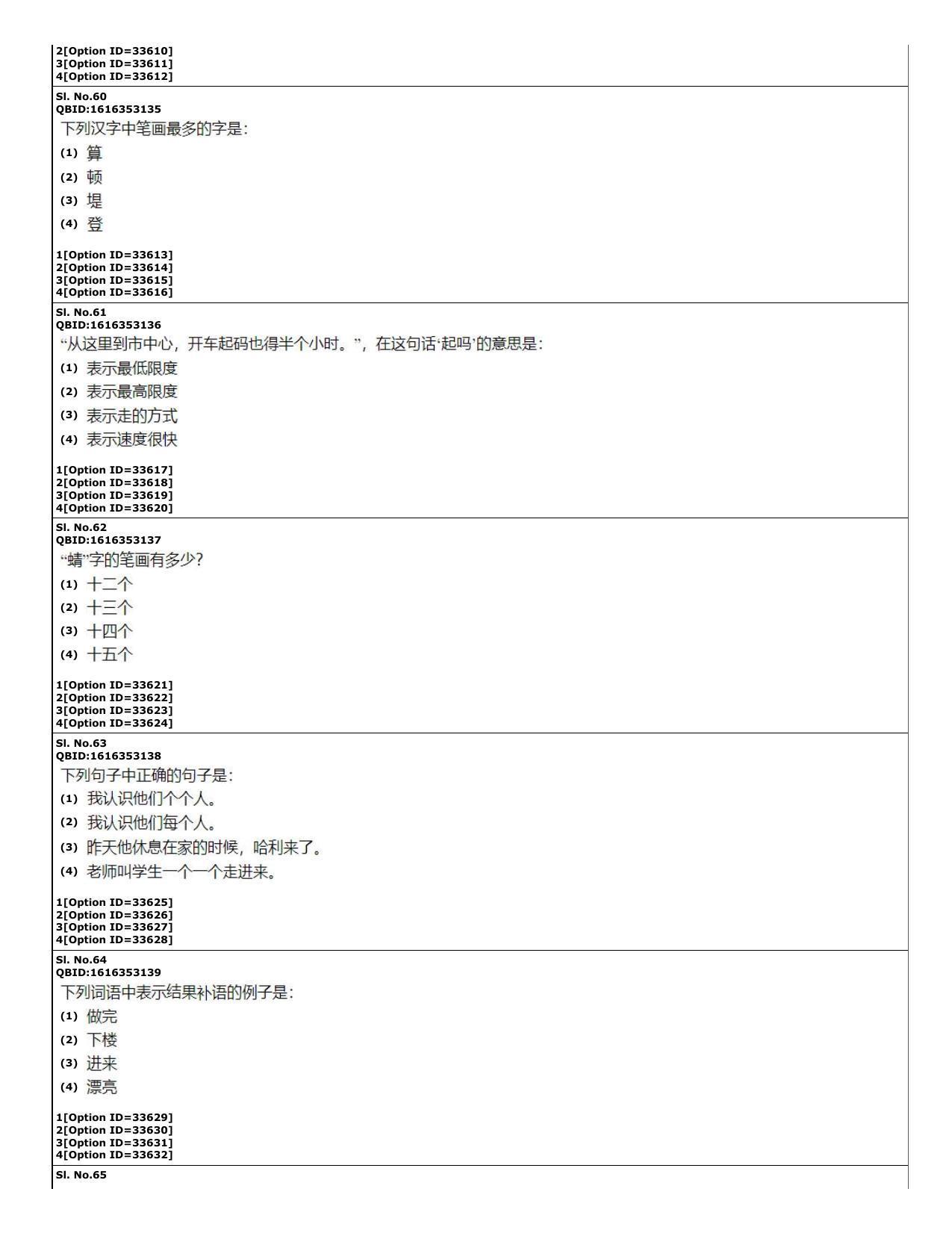 CUET (PG) 2022: PGQP-60 Chinese (10-09-2022) Question Paper - Page 17
