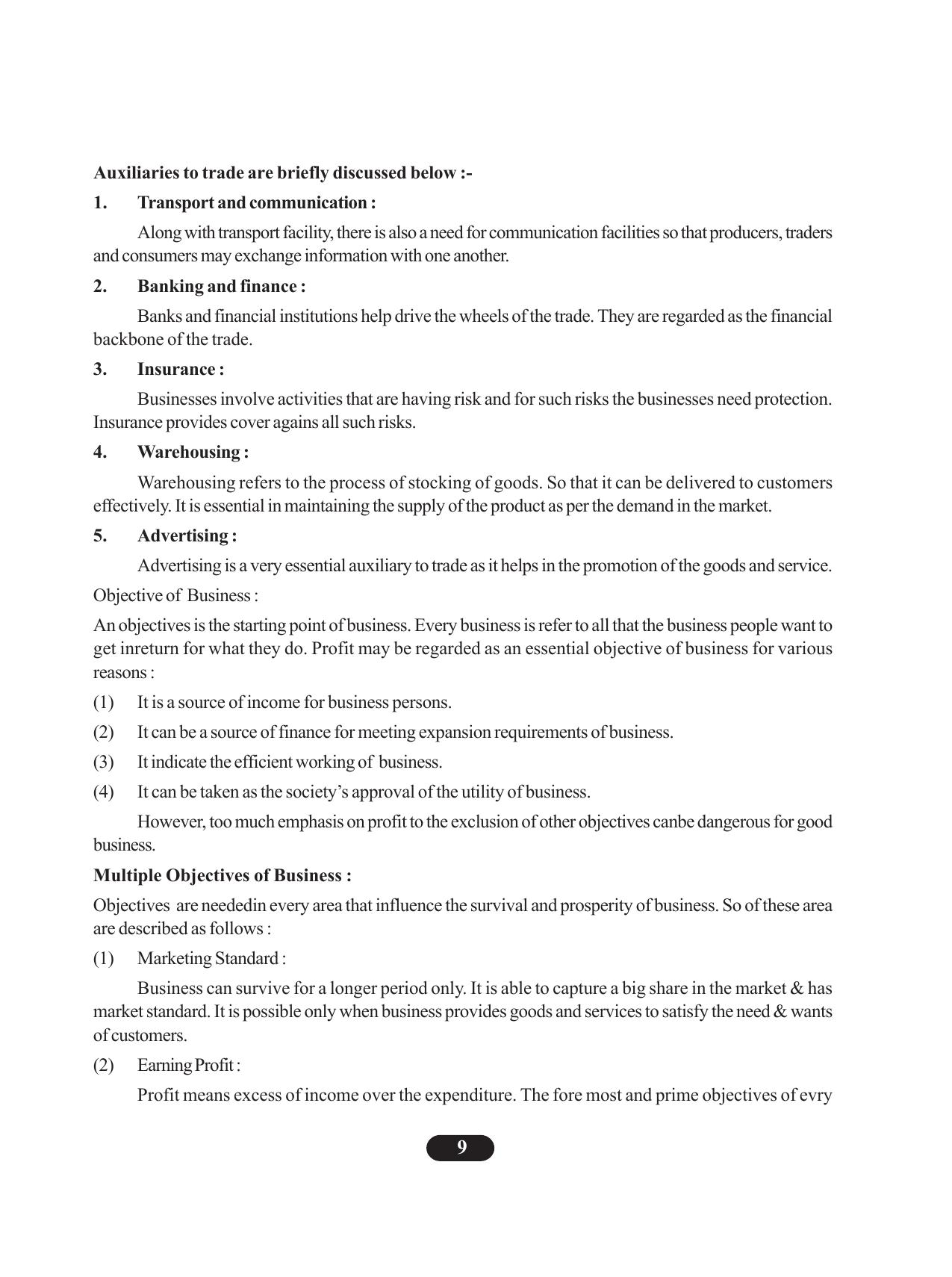 Tripura Board Class 11 Business Studies English Version Workbooks - Page 13