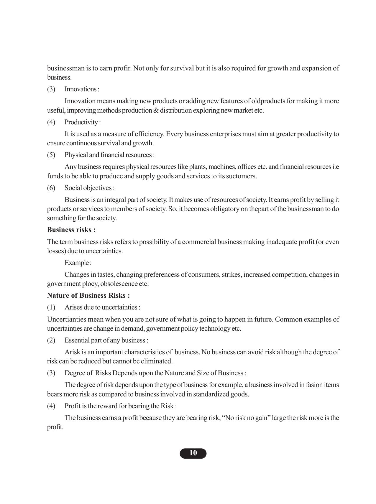 Tripura Board Class 11 Business Studies English Version Workbooks - Page 14