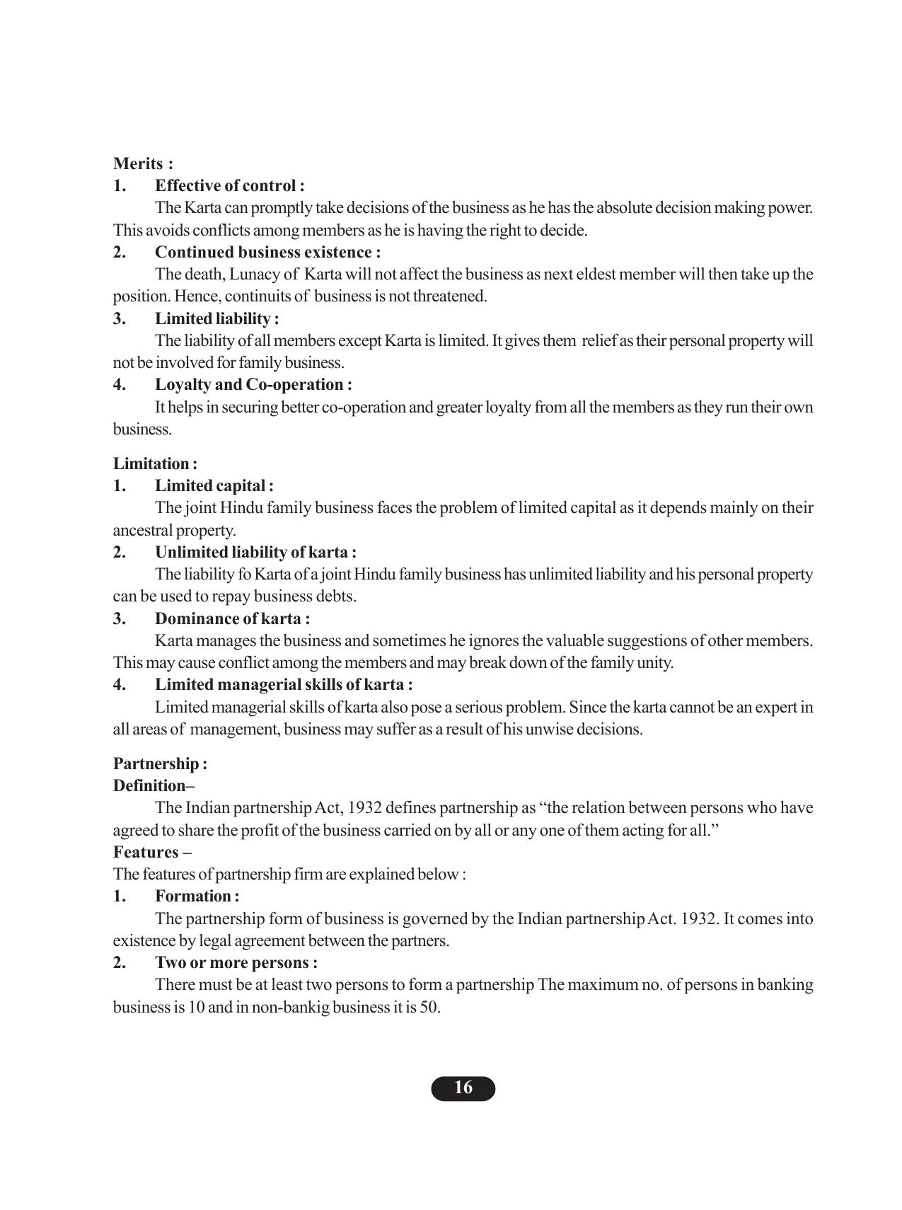 Tripura Board Class 11 Business Studies English Version Workbooks - Page 20