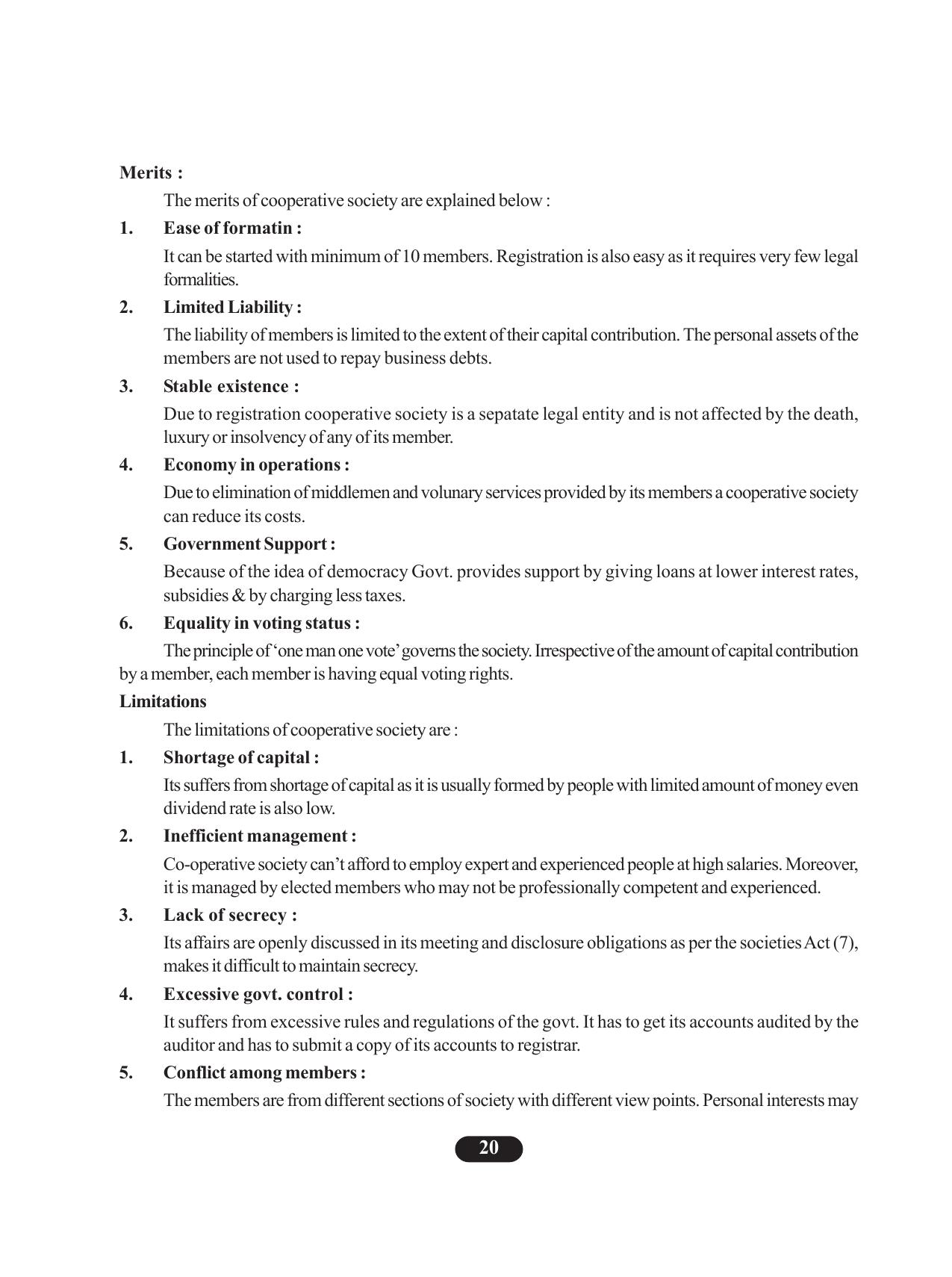 Tripura Board Class 11 Business Studies English Version Workbooks - Page 24