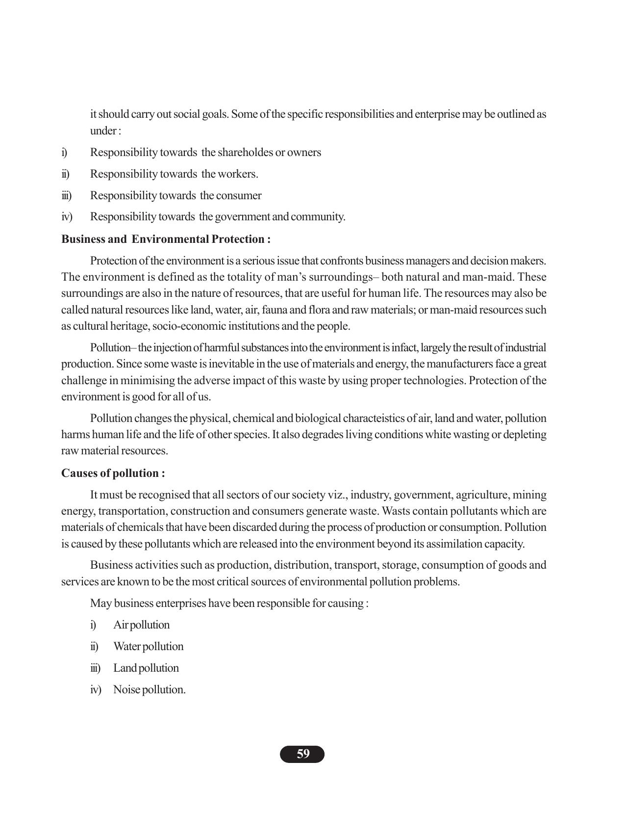 Tripura Board Class 11 Business Studies English Version Workbooks - Page 63