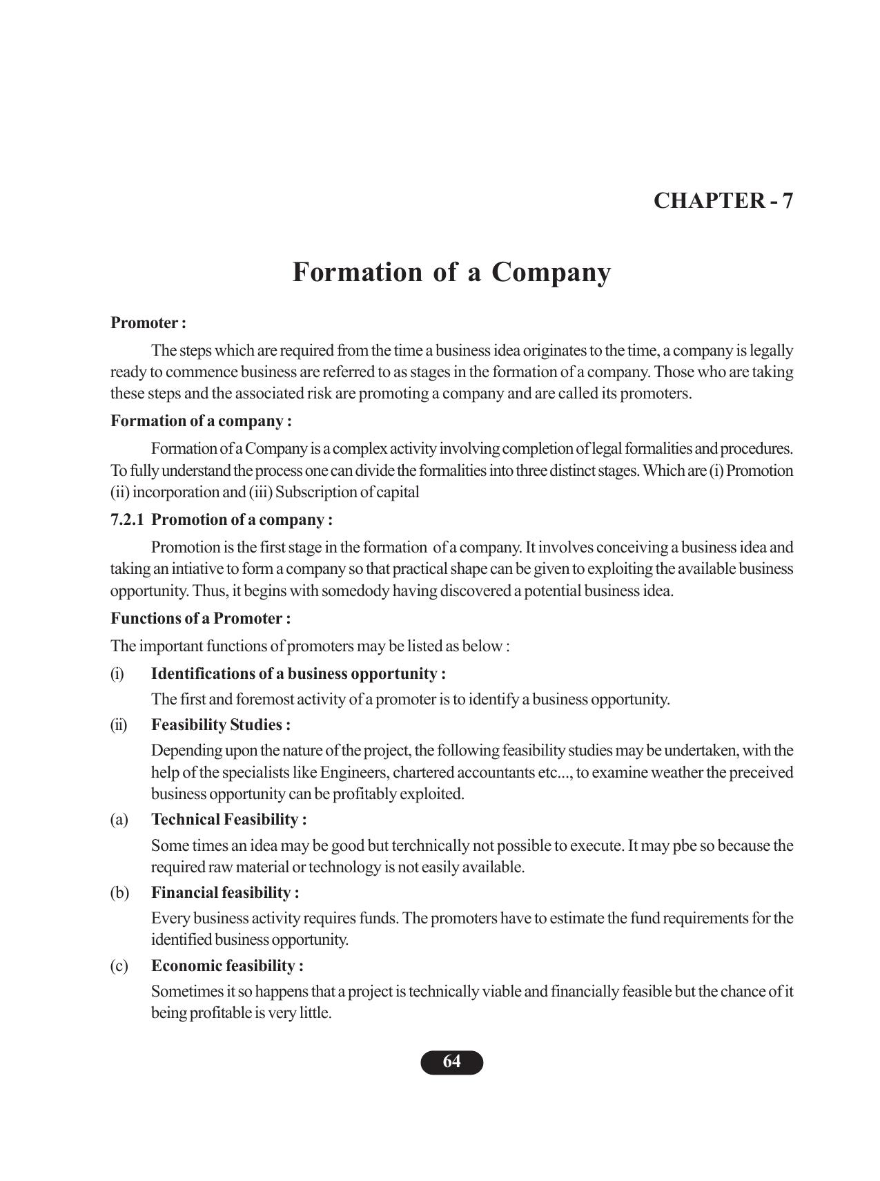 Tripura Board Class 11 Business Studies English Version Workbooks - Page 68