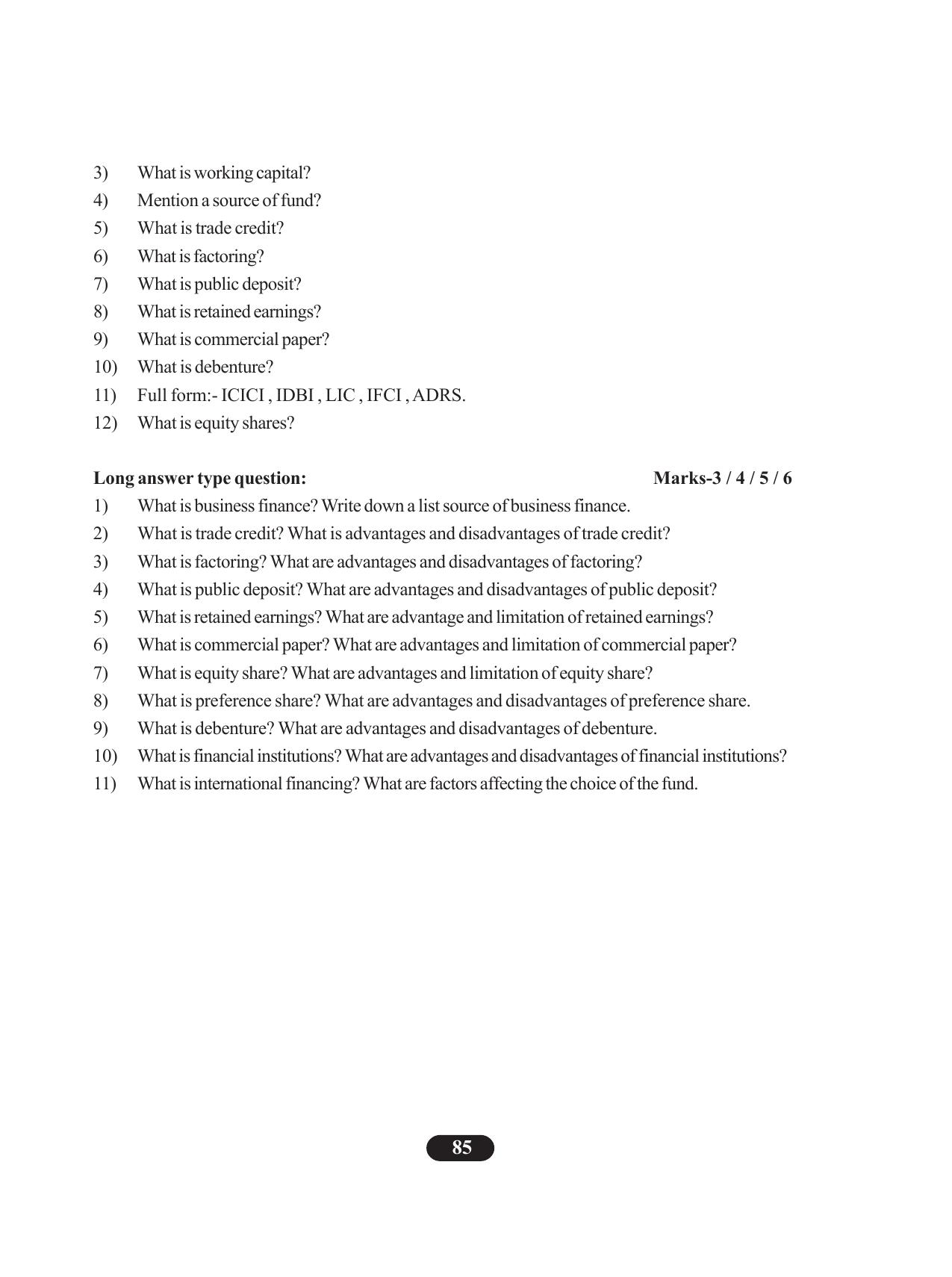 Tripura Board Class 11 Business Studies English Version Workbooks - Page 89