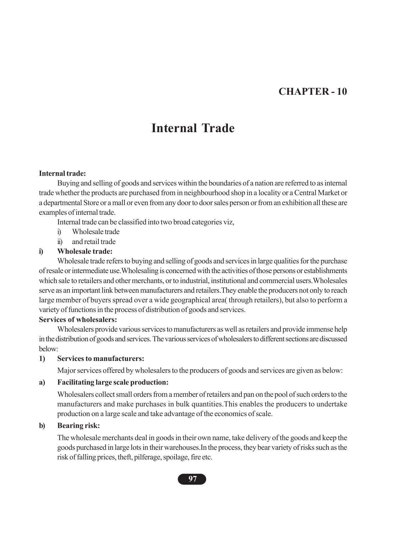 Tripura Board Class 11 Business Studies English Version Workbooks - Page 101