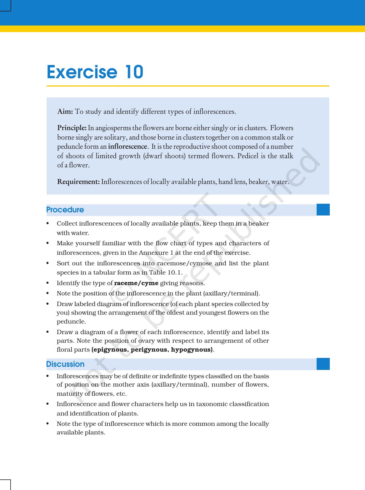 NCERT Laboratory Manuals for Class XI Biology - Exercise 9 & 10 - Page 3