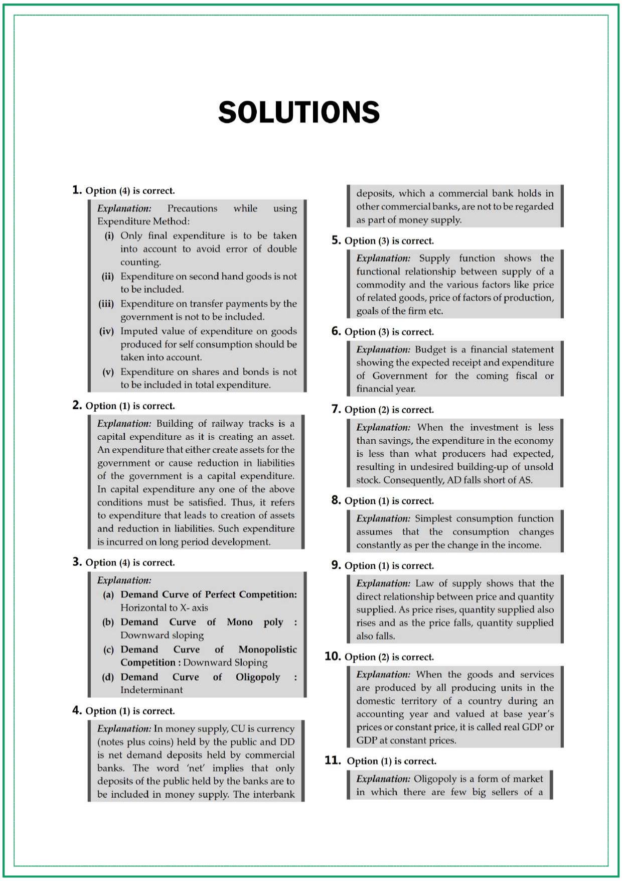 CUET UG Economics Sample Paper 9 - Page 6