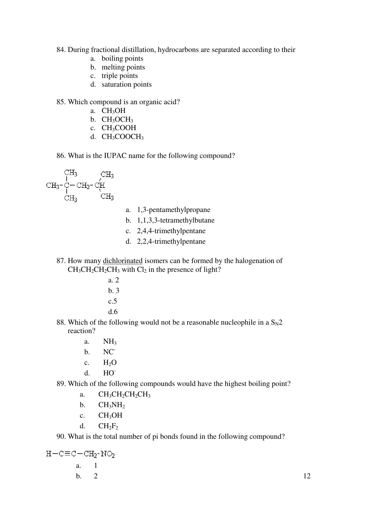 MCAER CET Ph.D. Previous Papers PDF for Agriculture biotechnology - Page 12