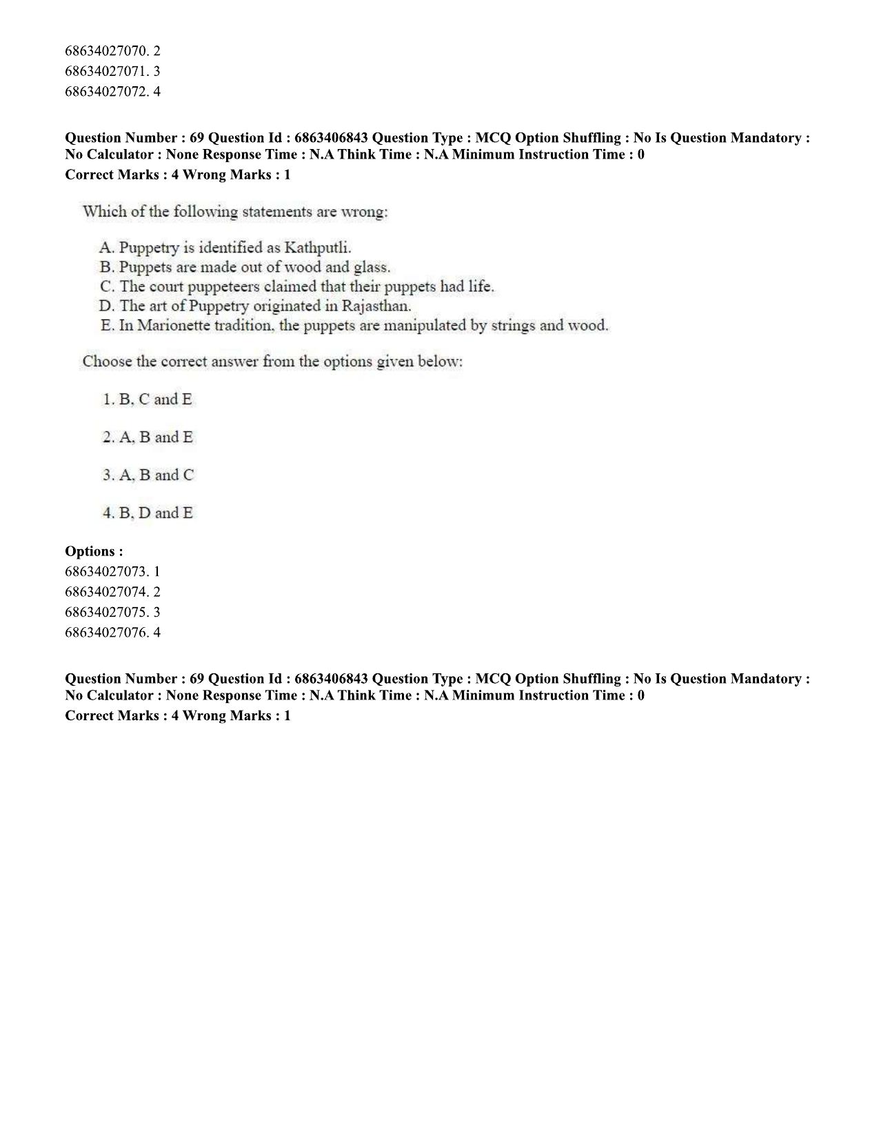 CUET PG 2023: HUQP09 – History (Eng.)-shift 1 (07-06-2023) Question Paper - Page 68