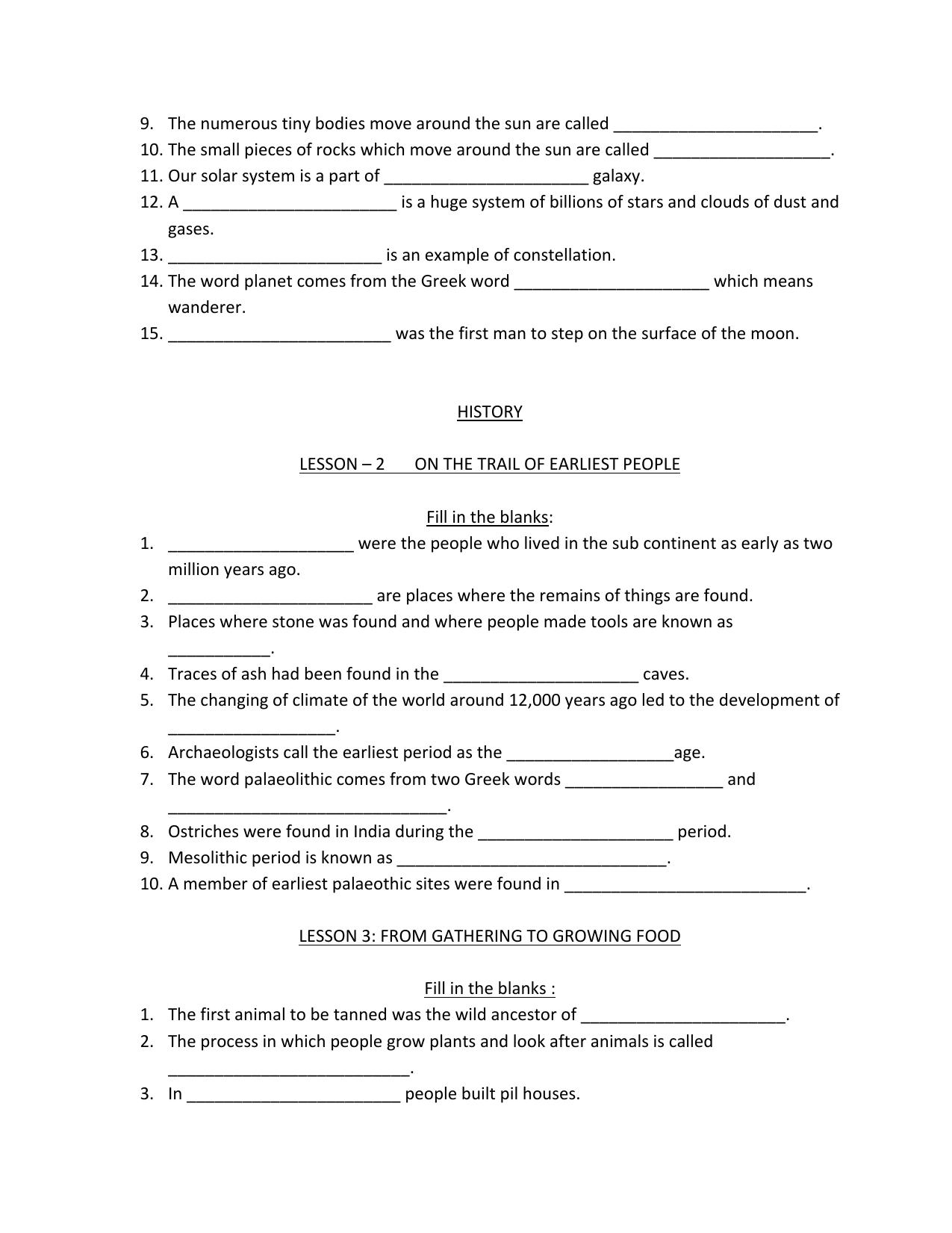CBSE Worksheets for Class 6 Social Science Assignment 2 - Page 2