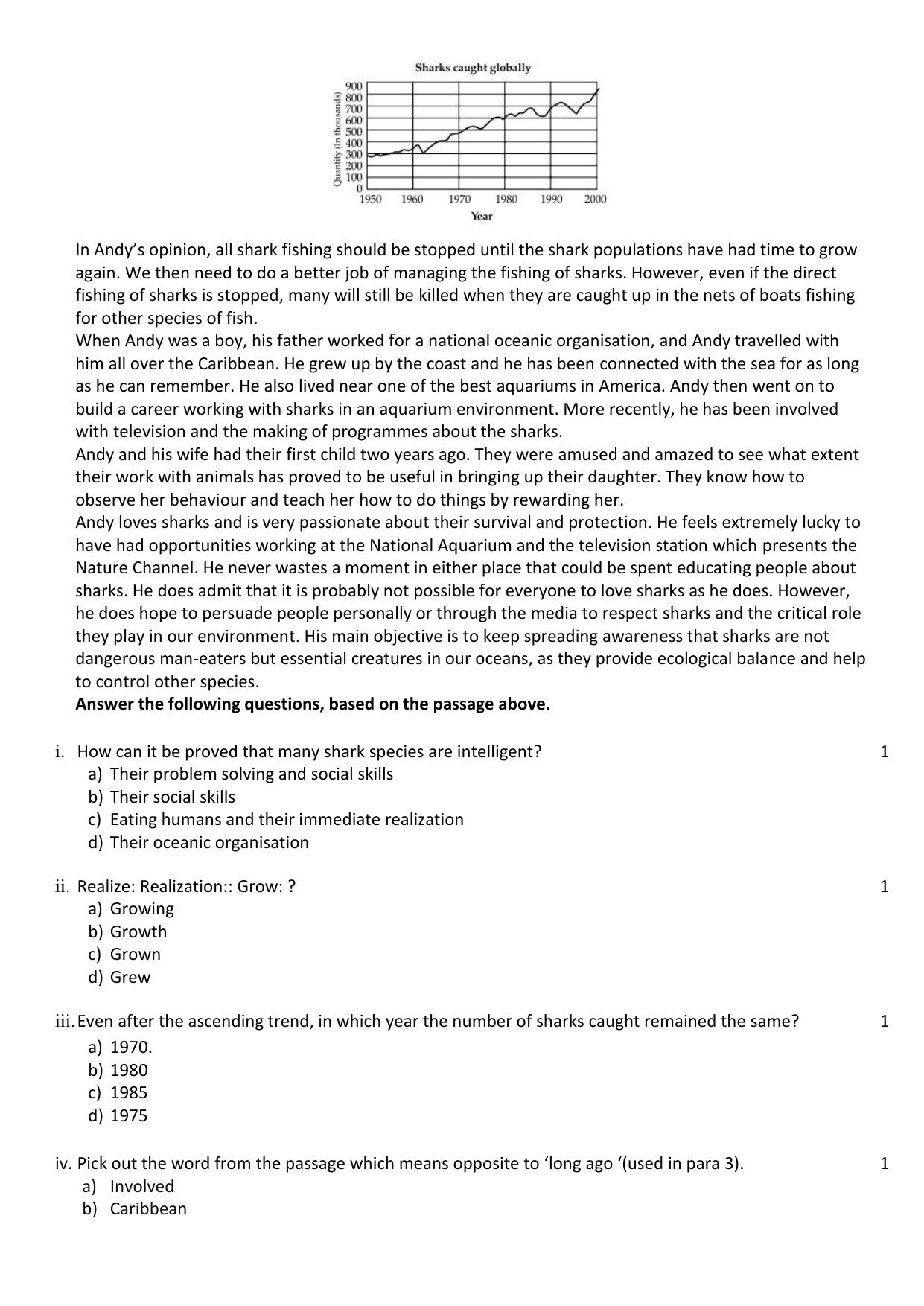UBSE Class 12 English Set 1 2025 Model Paper - Page 3