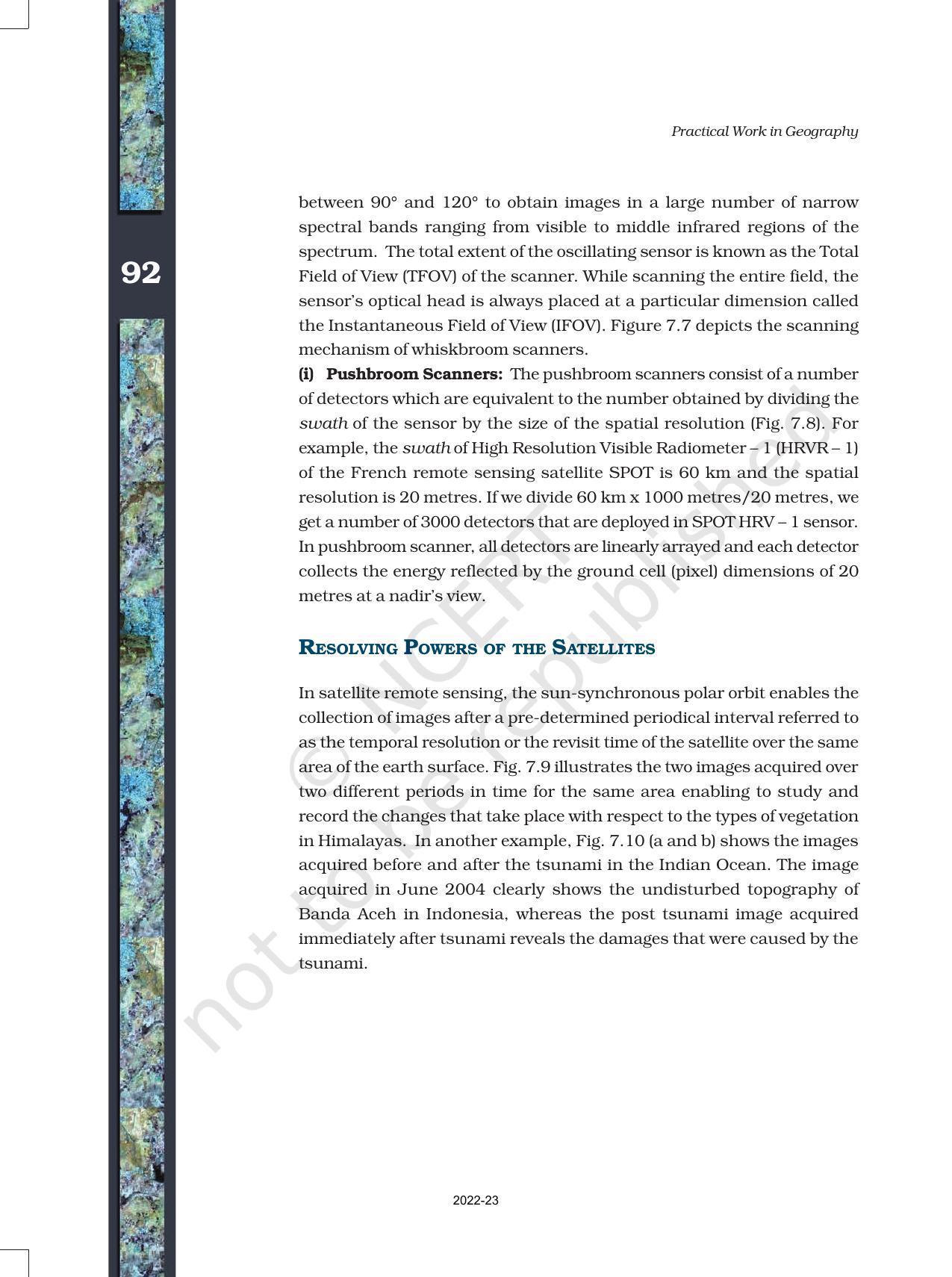 NCERT Book for Class 11 Geography (Part-III) Chapter 7 Introduction to Remote Sensing - Page 9