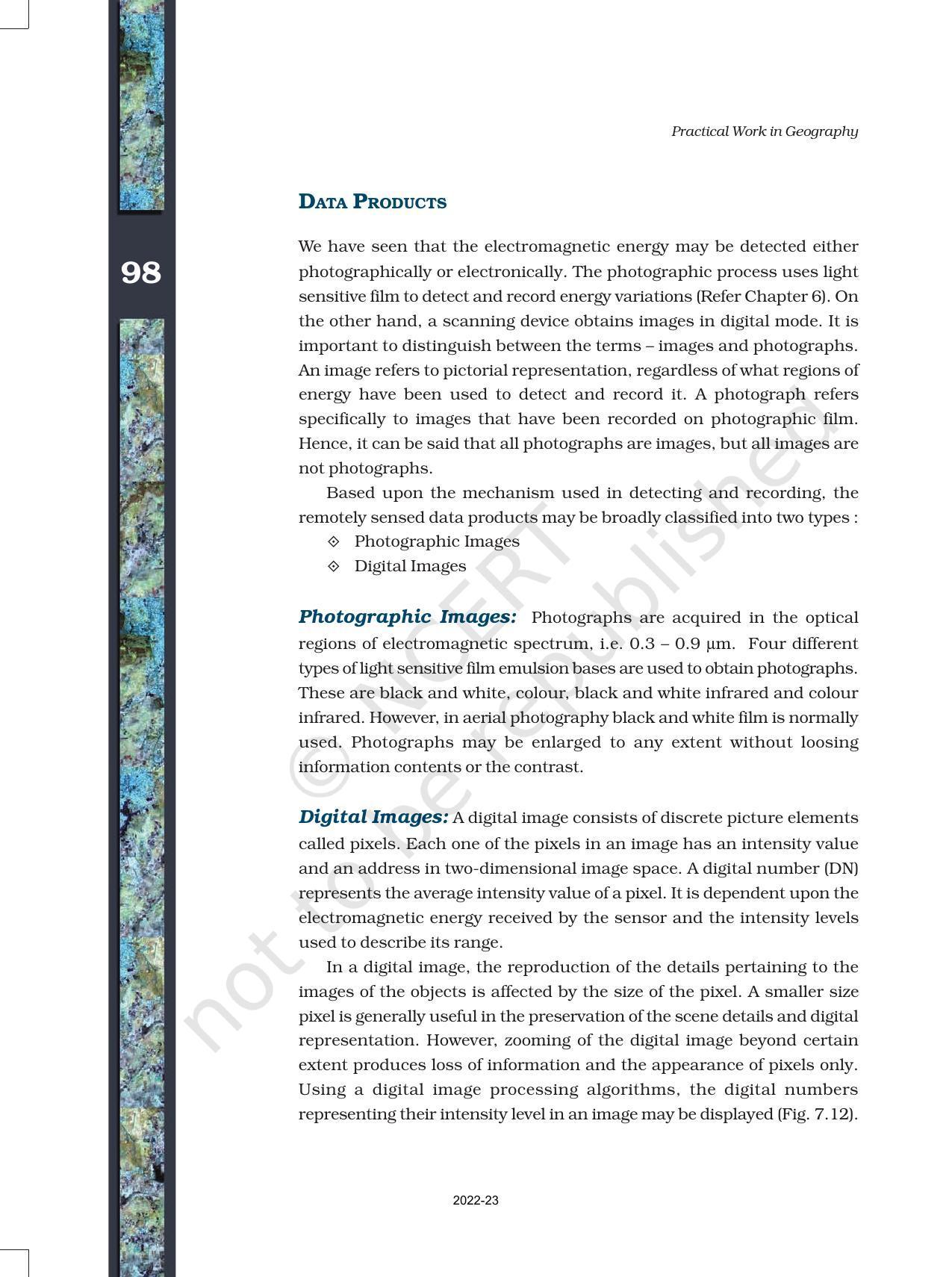 NCERT Book for Class 11 Geography (Part-III) Chapter 7 Introduction to Remote Sensing - Page 15