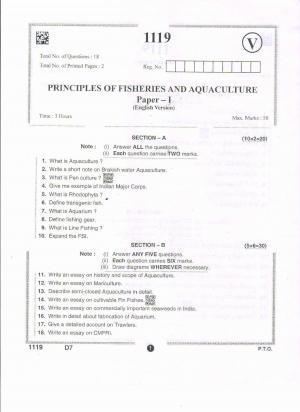 AP Intermediate 2nd Year Vocational Question Paper September-2021 - Principles_of_Fisheries_and_Aqua_Culture-I