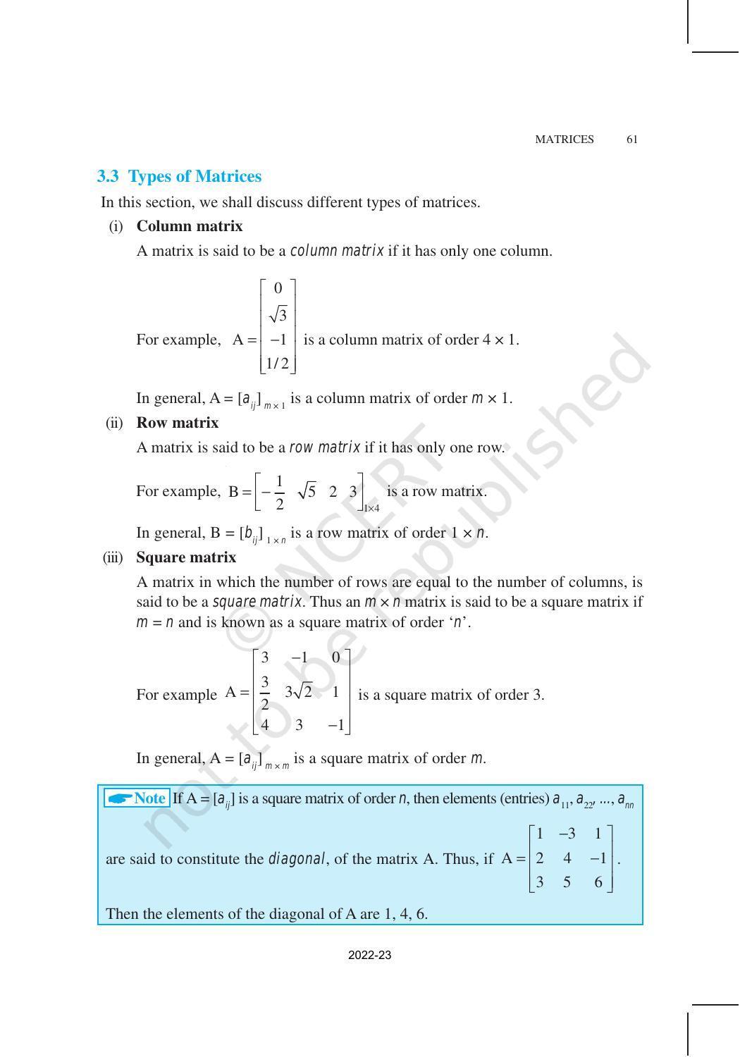 NCERT Book for Class 12 Maths Chapter 3 Matrices - Page 6