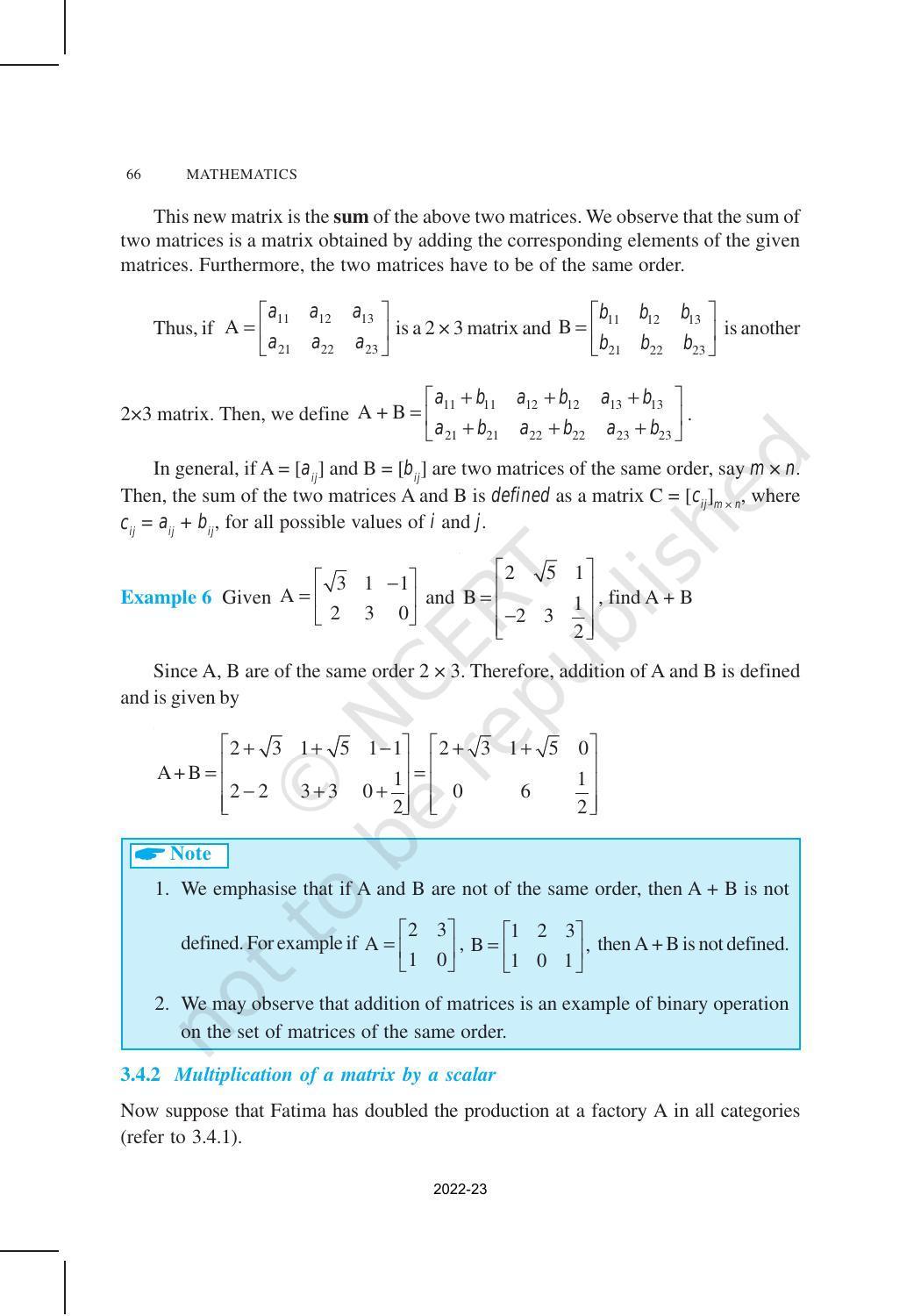 NCERT Book for Class 12 Maths Chapter 3 Matrices - Page 11