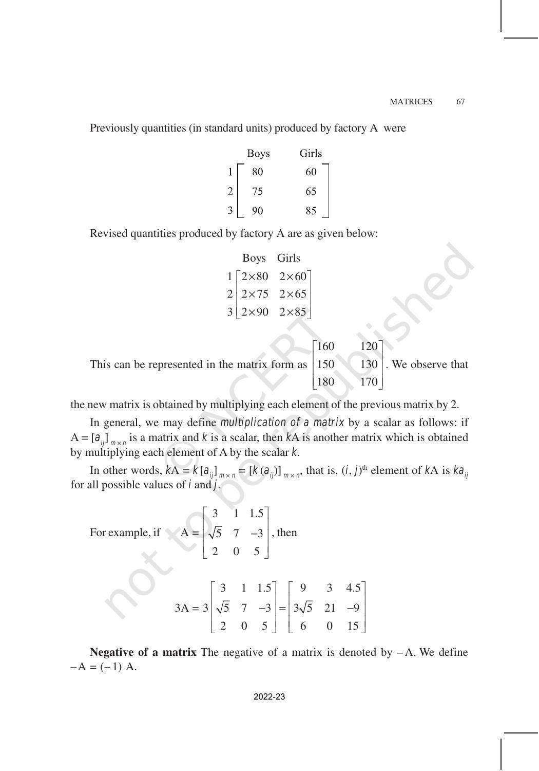 NCERT Book for Class 12 Maths Chapter 3 Matrices - Page 12