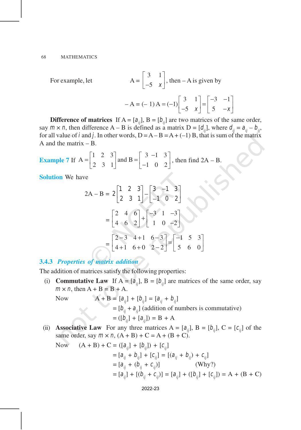 NCERT Book for Class 12 Maths Chapter 3 Matrices - Page 13