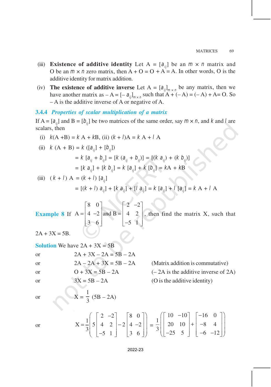 NCERT Book for Class 12 Maths Chapter 3 Matrices - Page 14