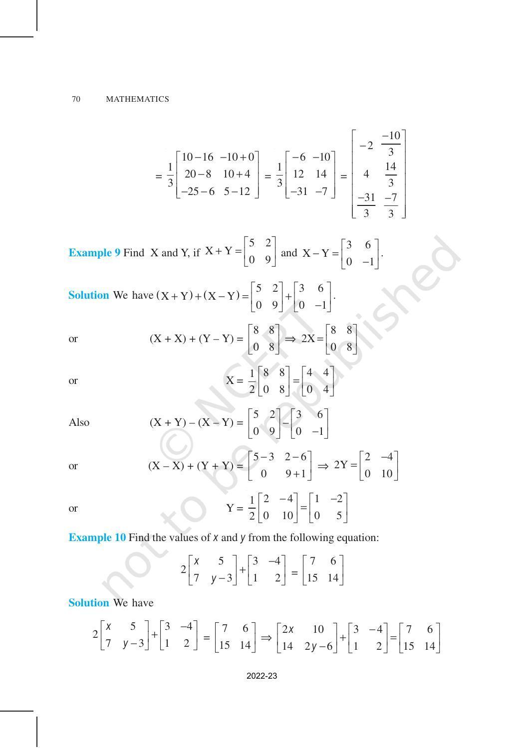 NCERT Book for Class 12 Maths Chapter 3 Matrices - Page 15