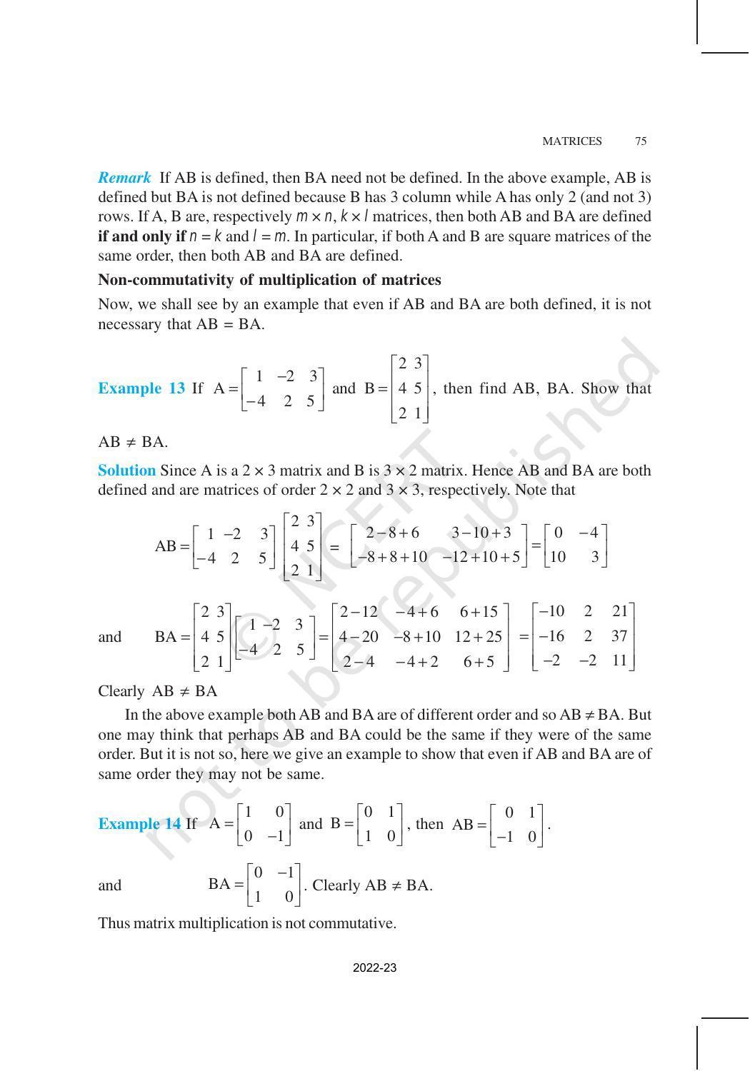 NCERT Book for Class 12 Maths Chapter 3 Matrices - Page 20