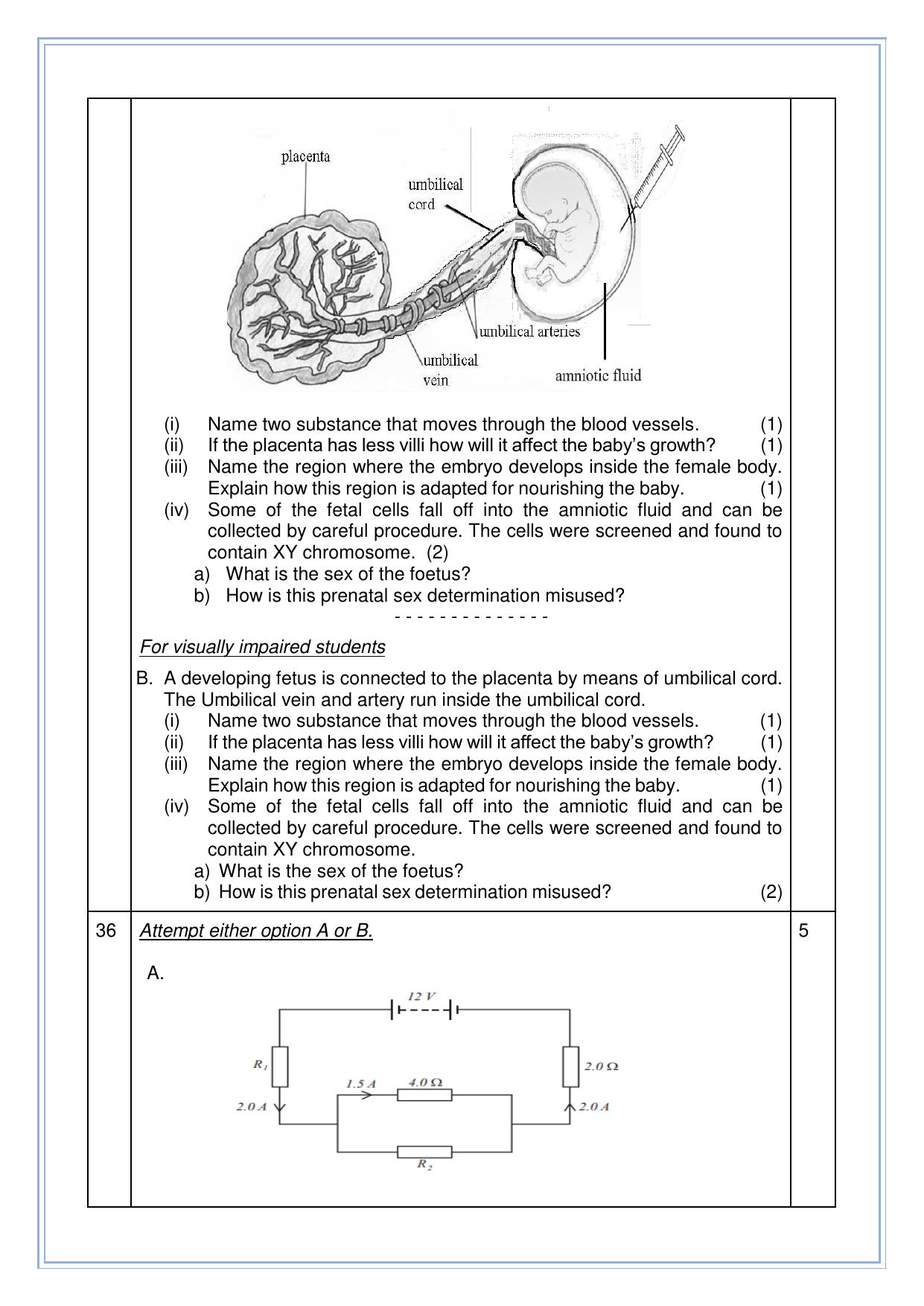 CBSE Class 10 Science Sample Paper 2025 - Page 12