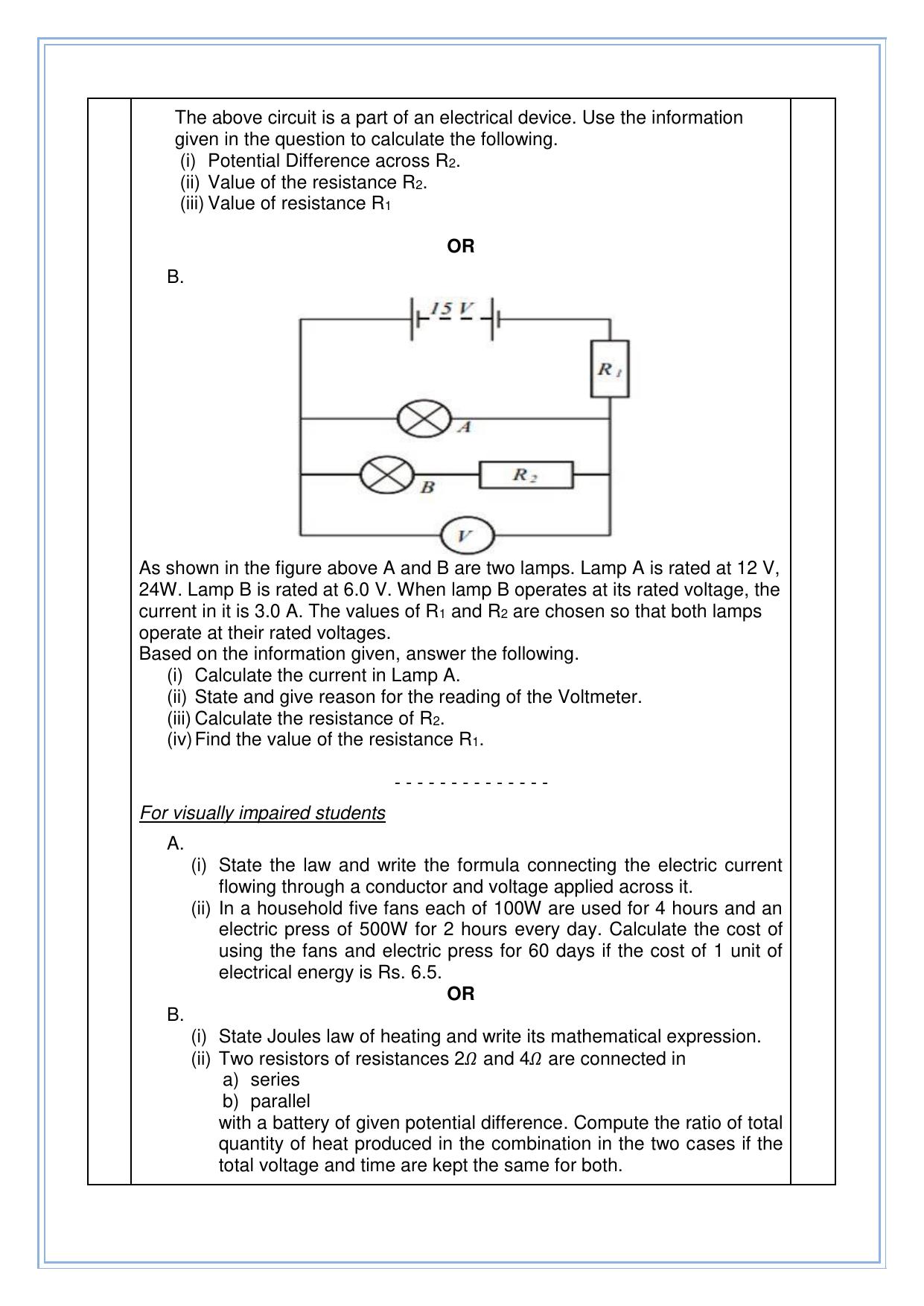 CBSE Class 10 Science Sample Paper 2025 - Page 13
