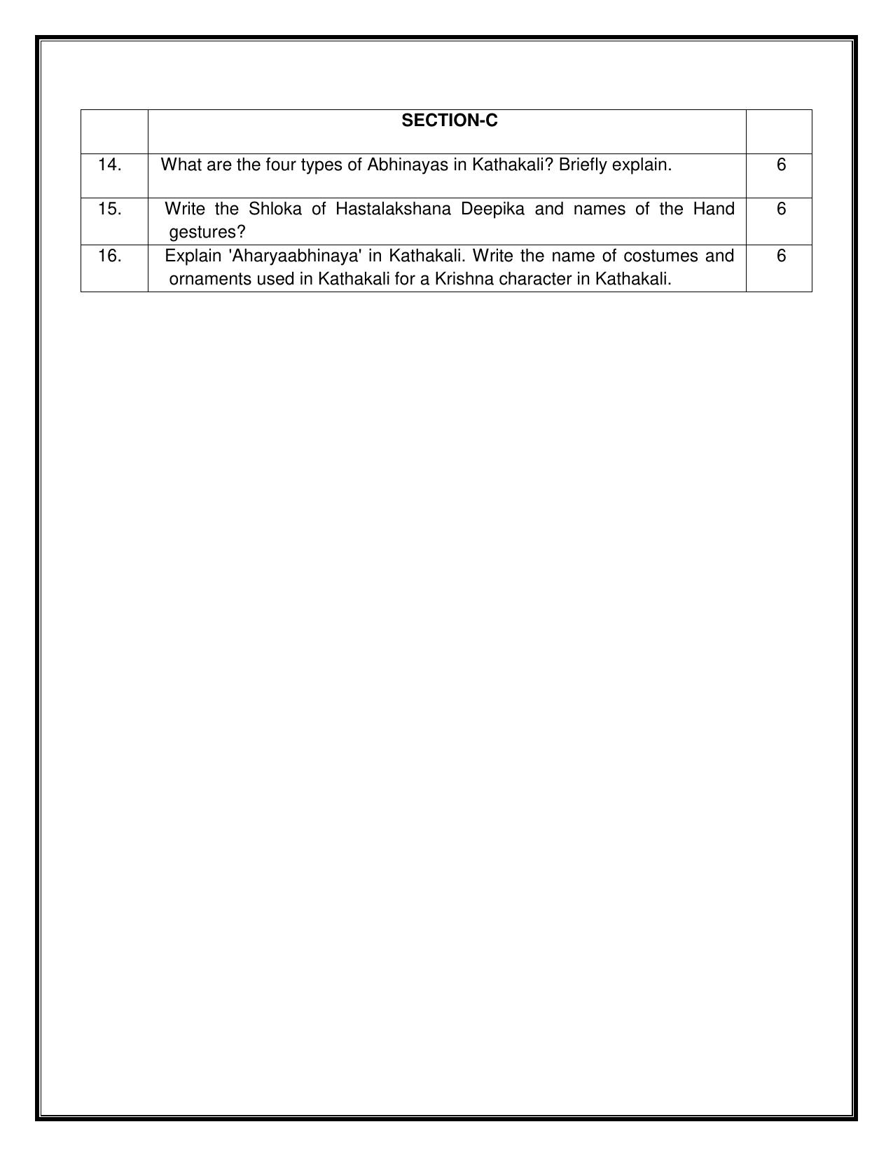 CBSE Class 12 Kathakali Sample Question Paper 2024-25 - Page 4