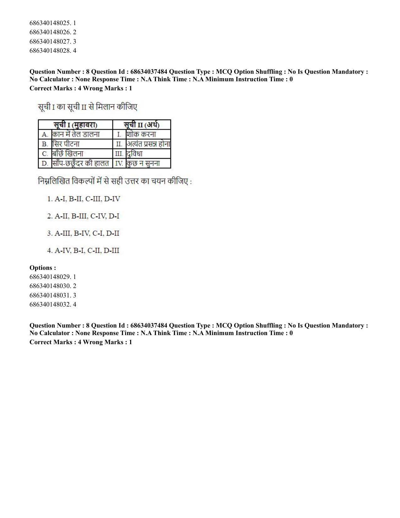 CUET PG 2023: COQP01 – Agri-Business Management Hin-Shift 3 (23-06-2023) Question Paper - Page 8