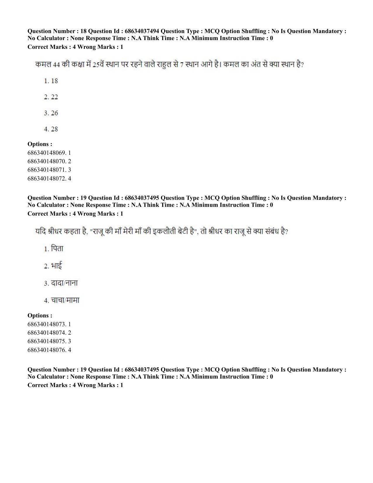CUET PG 2023: COQP01 – Agri-Business Management Hin-Shift 3 (23-06-2023) Question Paper - Page 19
