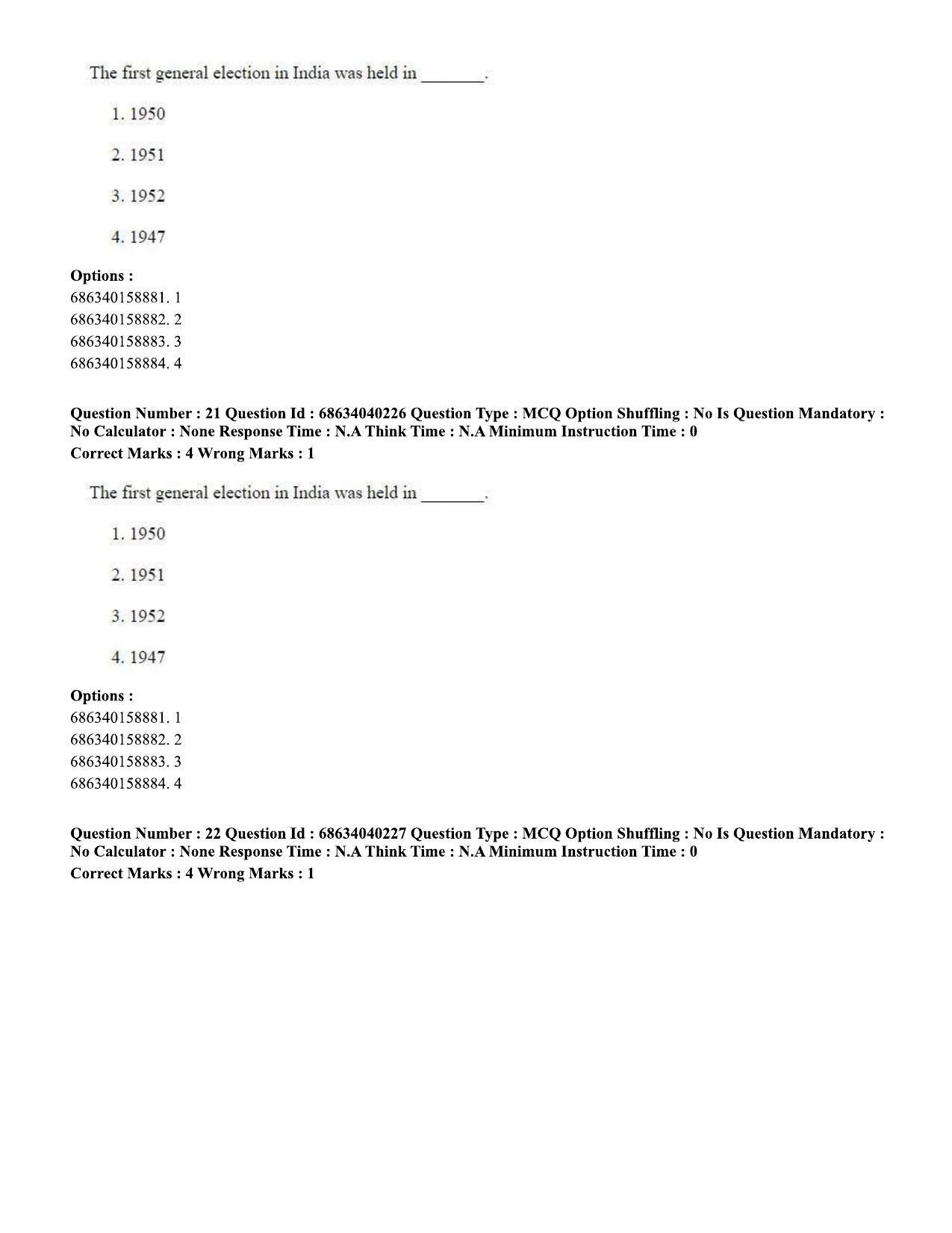 CUET PG 2023: LAQP27 – Odia (Eng) - Shift 3 (25-06-2023) Question Paper - Page 30