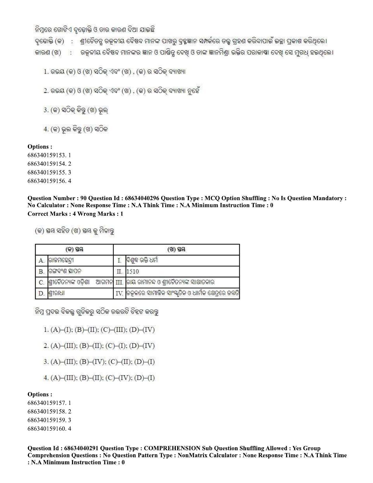 CUET PG 2023: LAQP27 – Odia (Eng) - Shift 3 (25-06-2023) Question Paper - Page 141