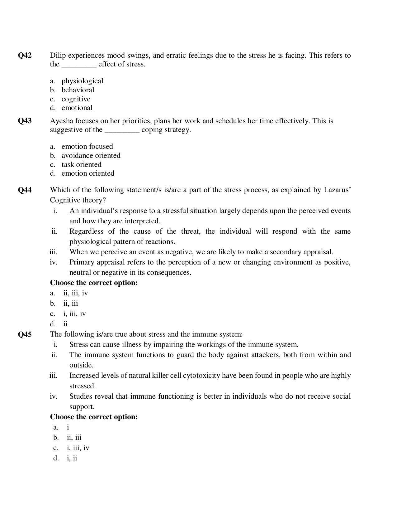 CBSE Class 12th Psychology Sample Question Paper 2021-22 - Page 10