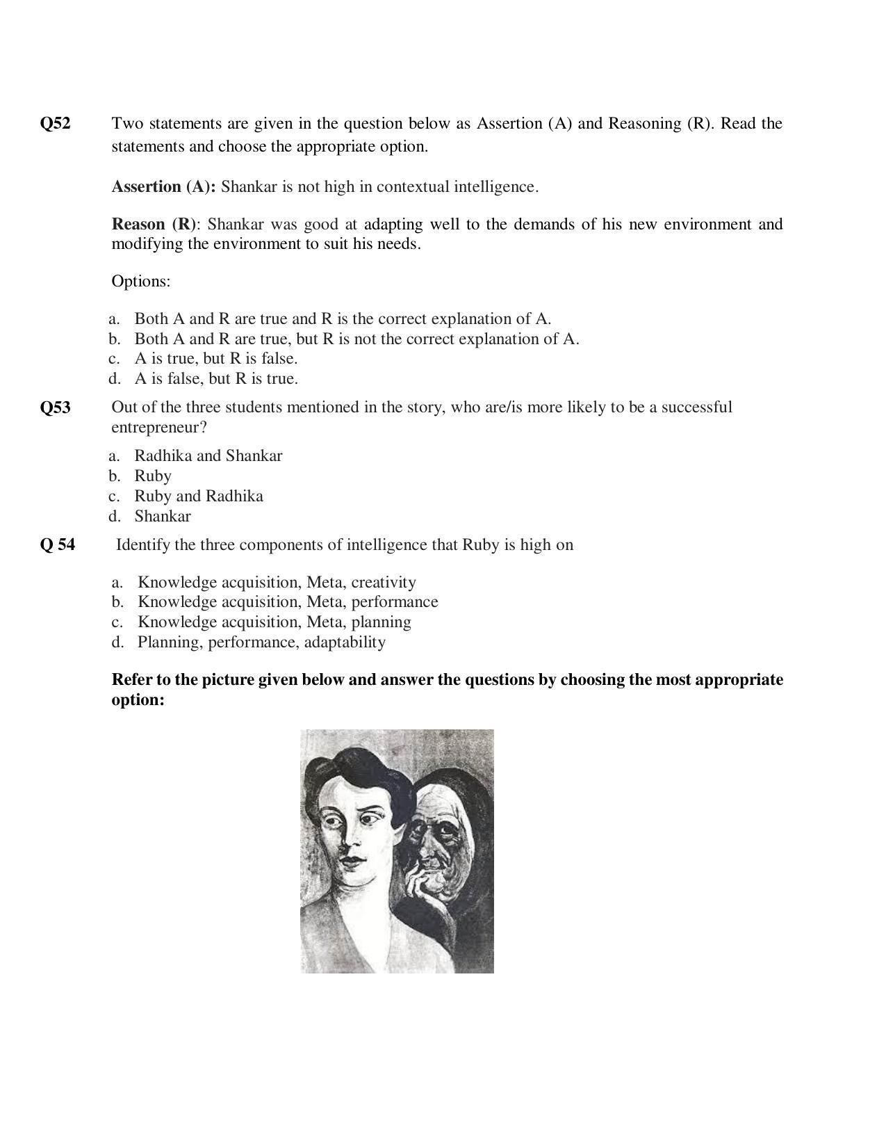 CBSE Class 12th Psychology Sample Question Paper 2021-22 - Page 13