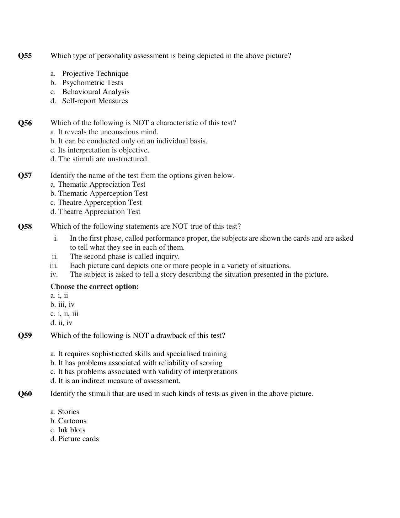 CBSE Class 12th Psychology Sample Question Paper 2021-22 - Page 14