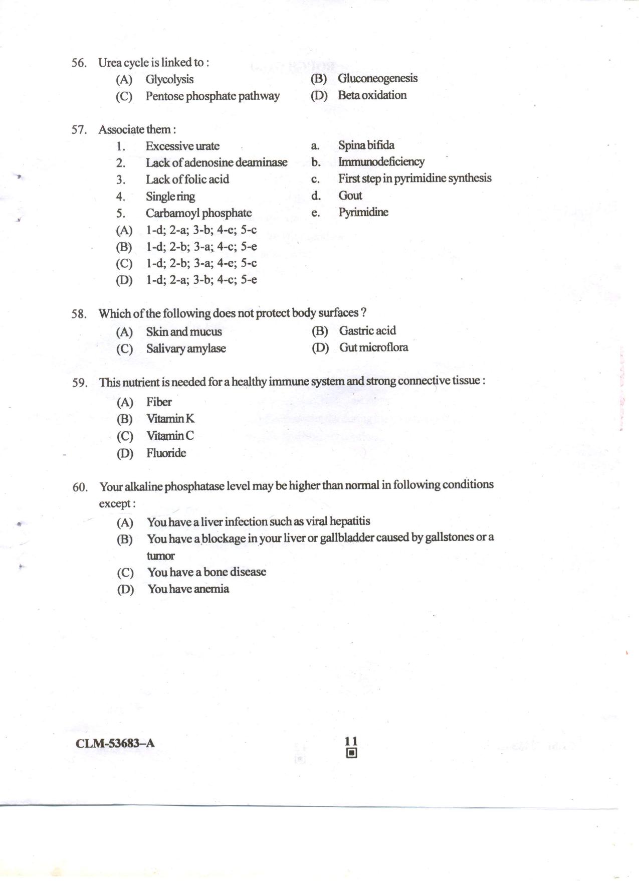 KUET 2023 M.Sc. BioChemistry Question Paper - Page 79