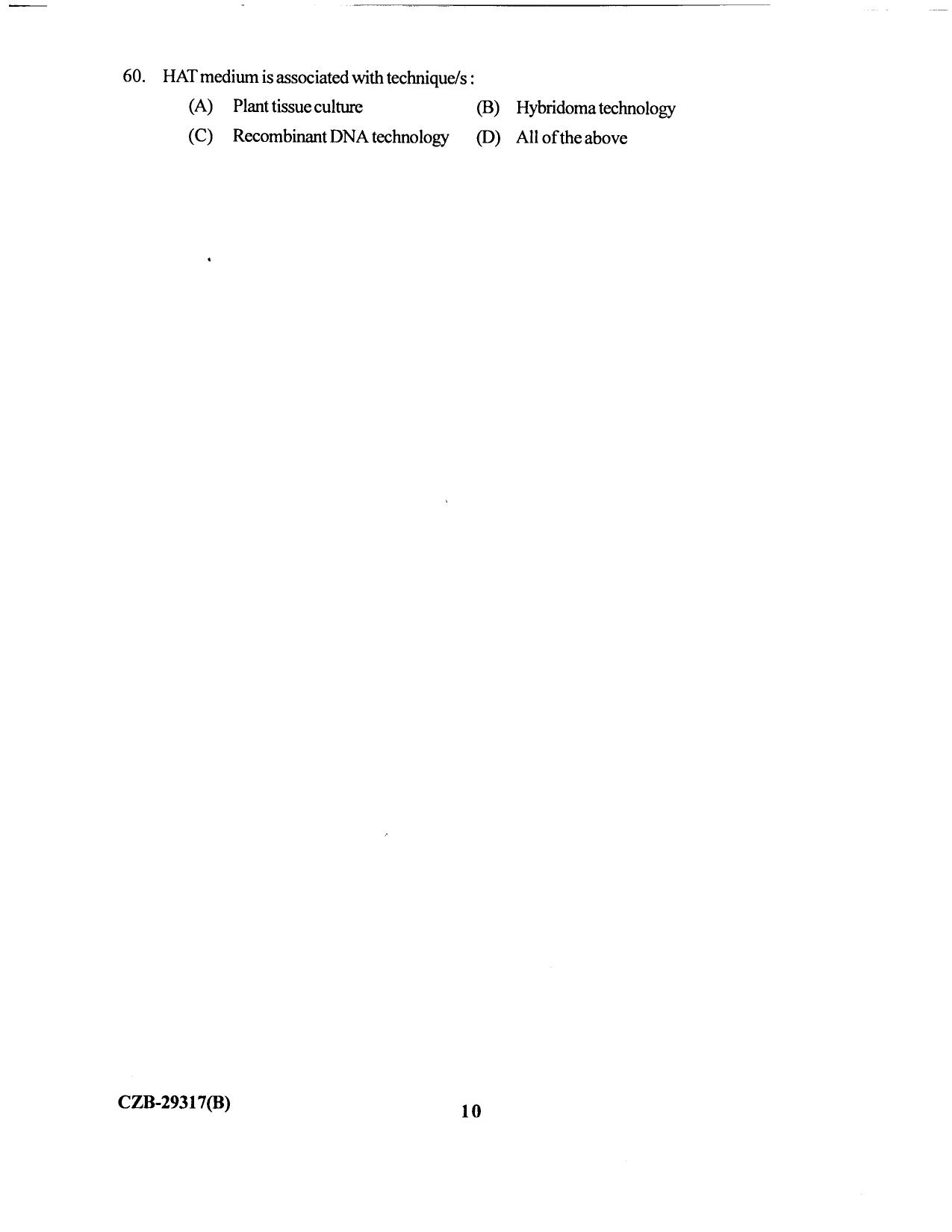KUET 2023 M.Sc. BioChemistry Question Paper - Page 96