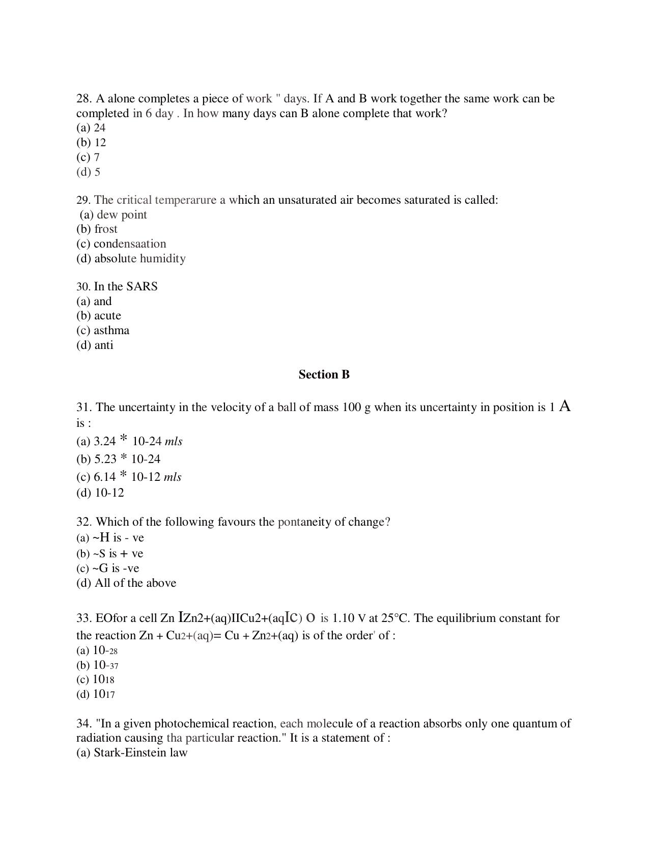 KUET 2023 M.Sc. BioChemistry Question Paper - Page 118