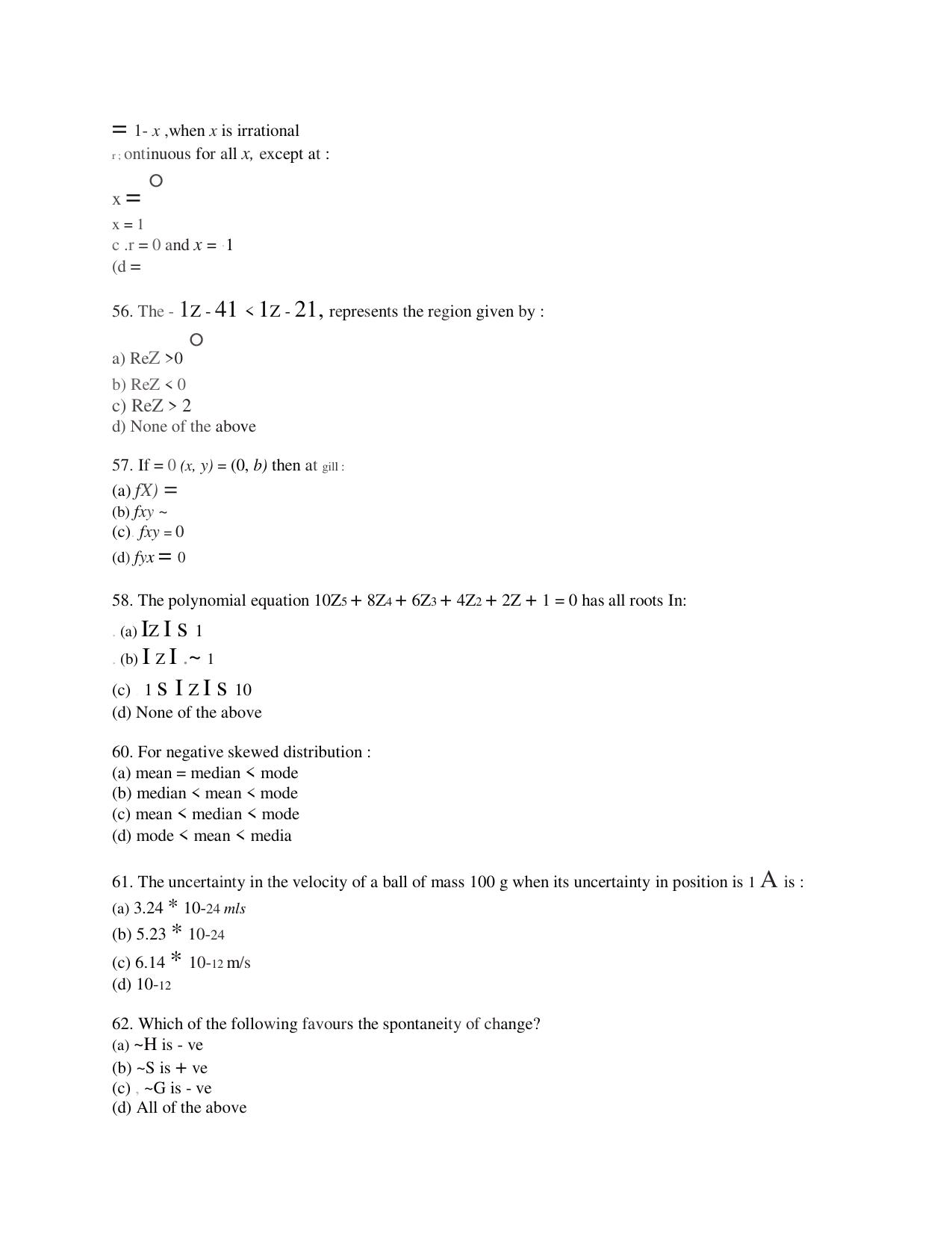 KUET 2023 M.Sc. BioChemistry Question Paper - Page 127