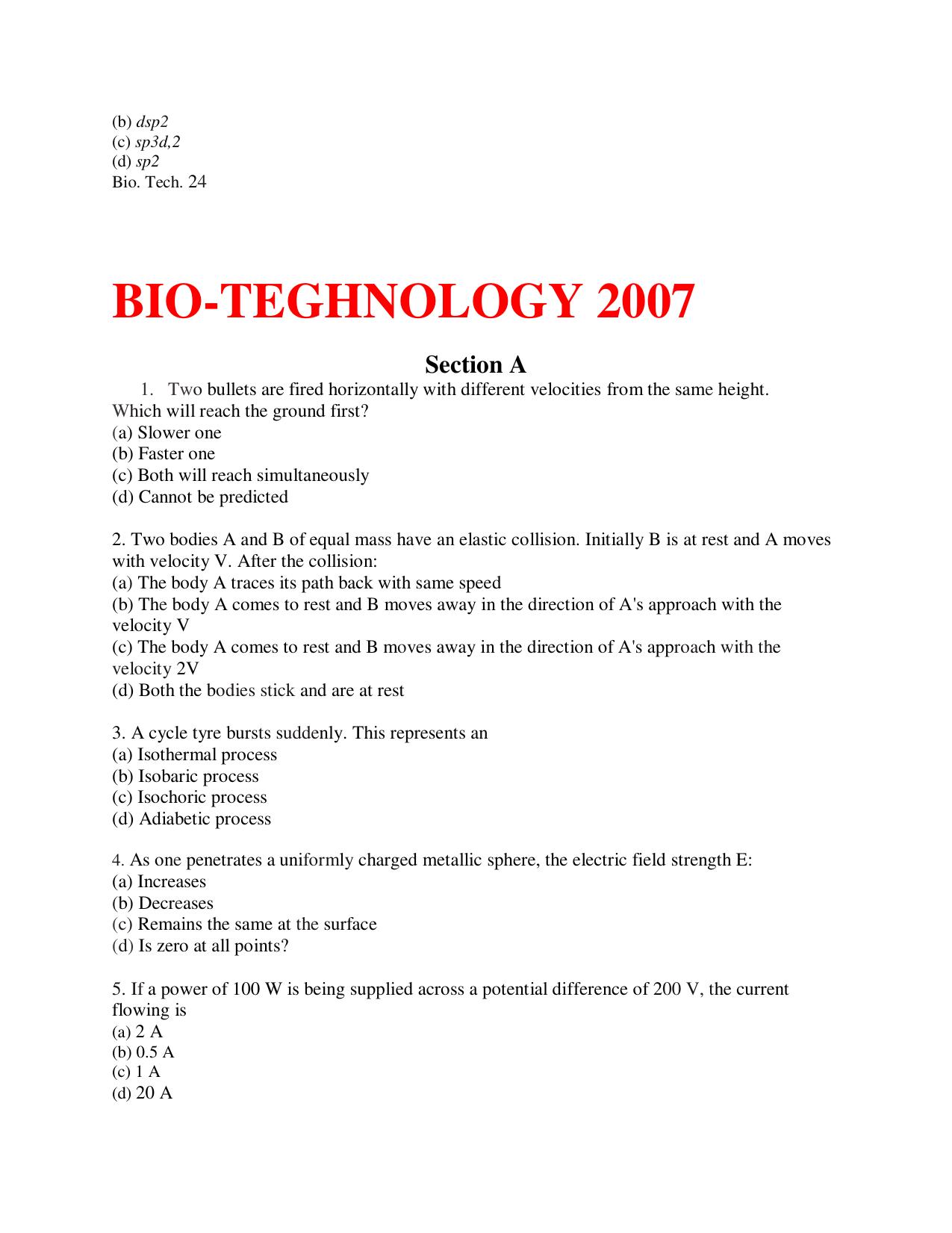 KUET 2023 M.Sc. BioChemistry Question Paper - Page 129