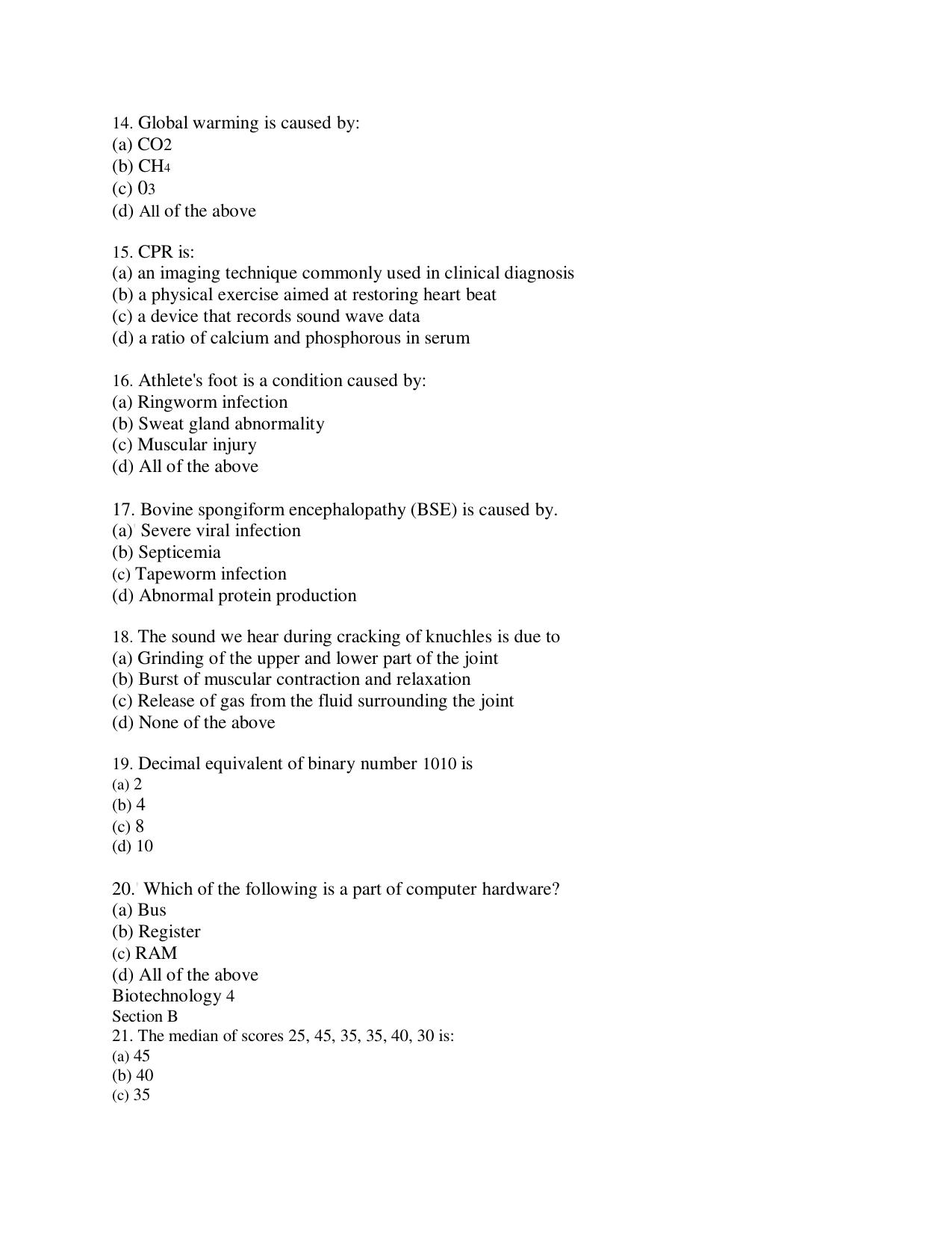 KUET 2023 M.Sc. BioChemistry Question Paper - Page 131
