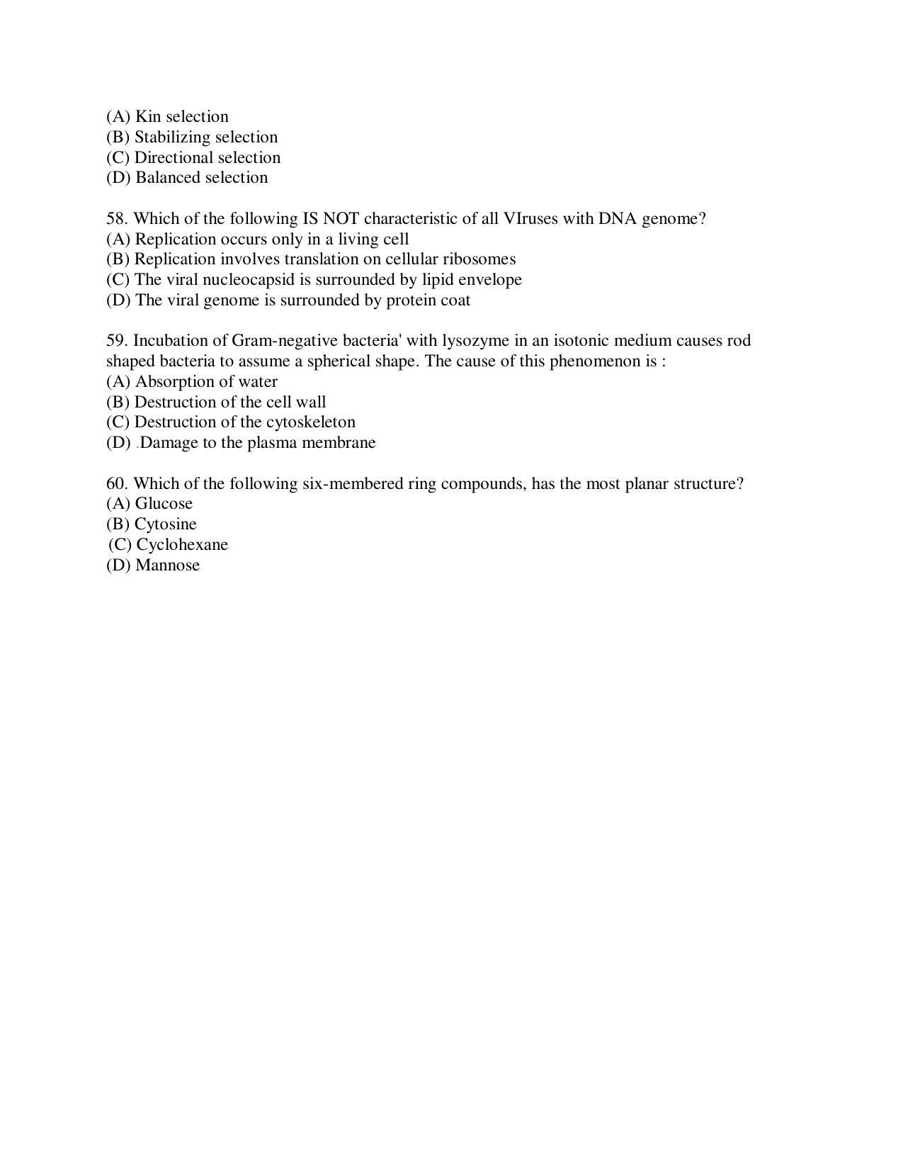 KUET 2023 M.Sc. BioChemistry Question Paper - Page 150
