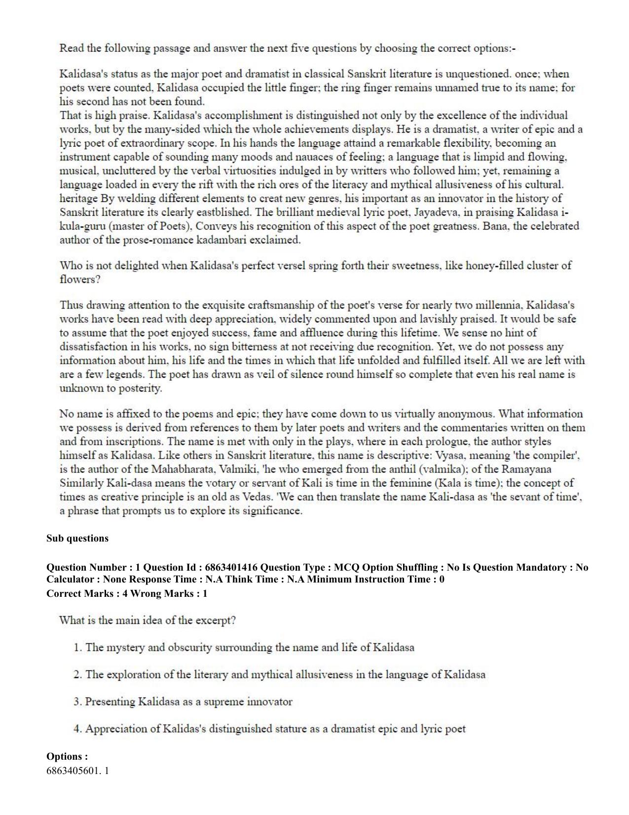 CUET PG 2023: MTQP11 – Water Engineering and Management (Eng.)-Shift 2 (05-06-2023) Question Paper - Page 2