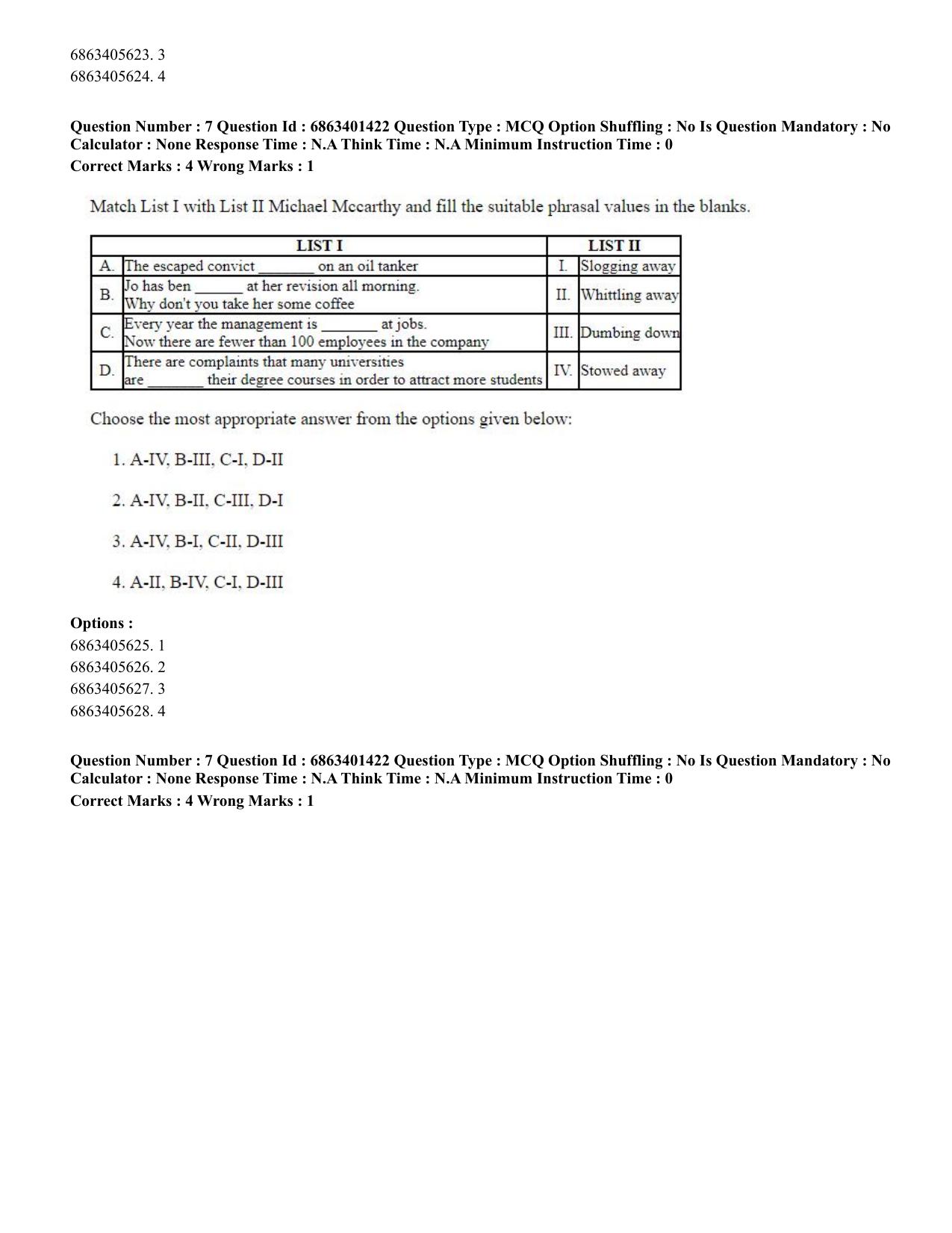CUET PG 2023: MTQP11 – Water Engineering and Management (Eng.)-Shift 2 (05-06-2023) Question Paper - Page 10
