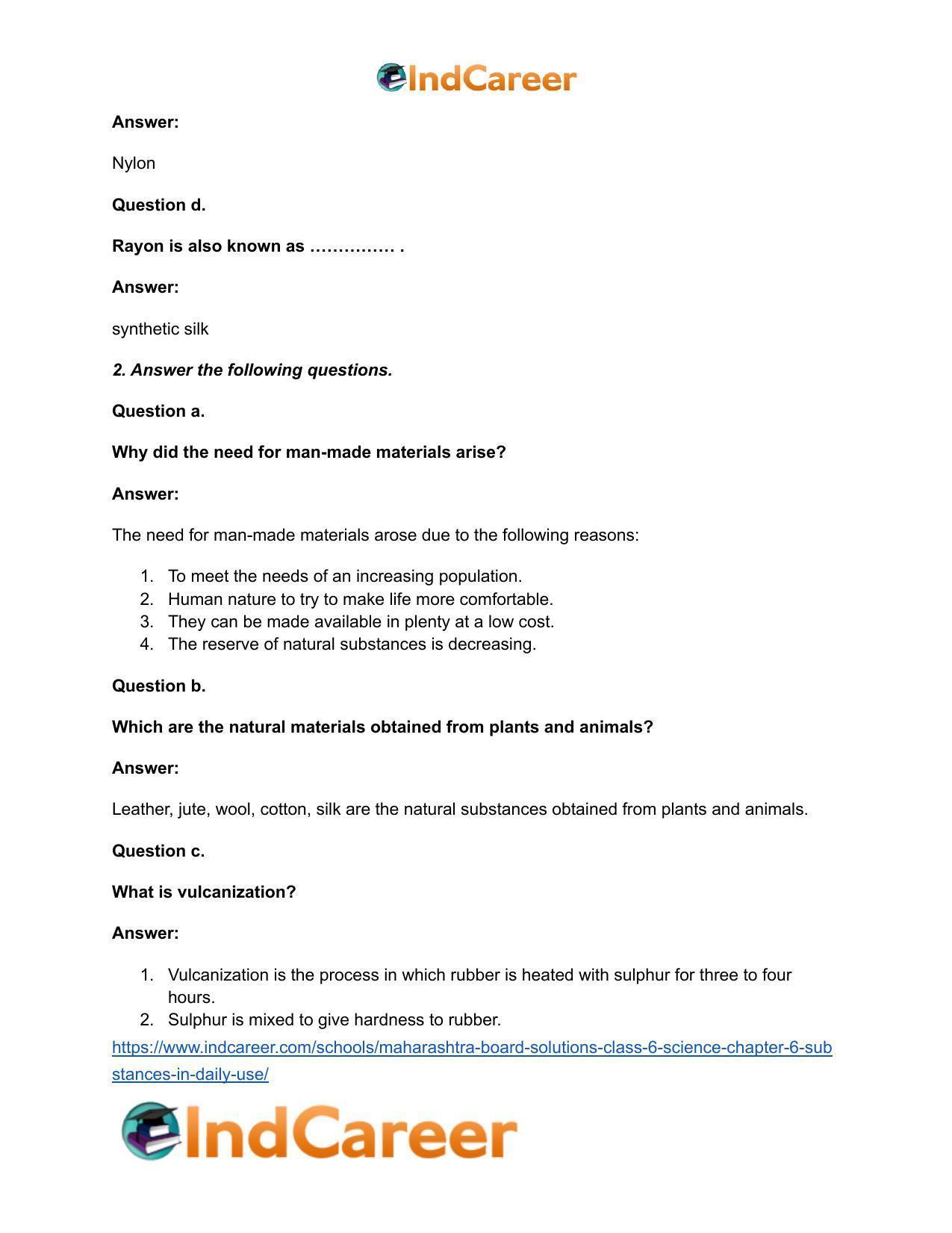 Maharashtra Board Solutions Class 6-Science: Chapter 6- Substances in Daily Use - Page 3