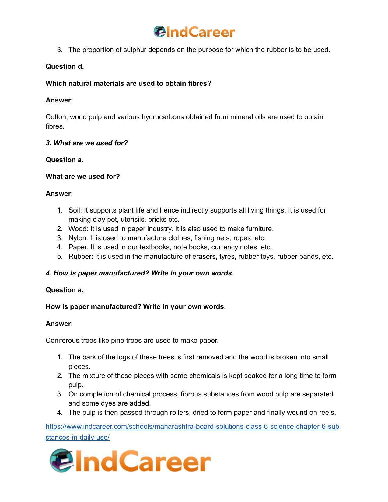 Maharashtra Board Solutions Class 6-Science: Chapter 6- Substances in Daily Use - Page 4