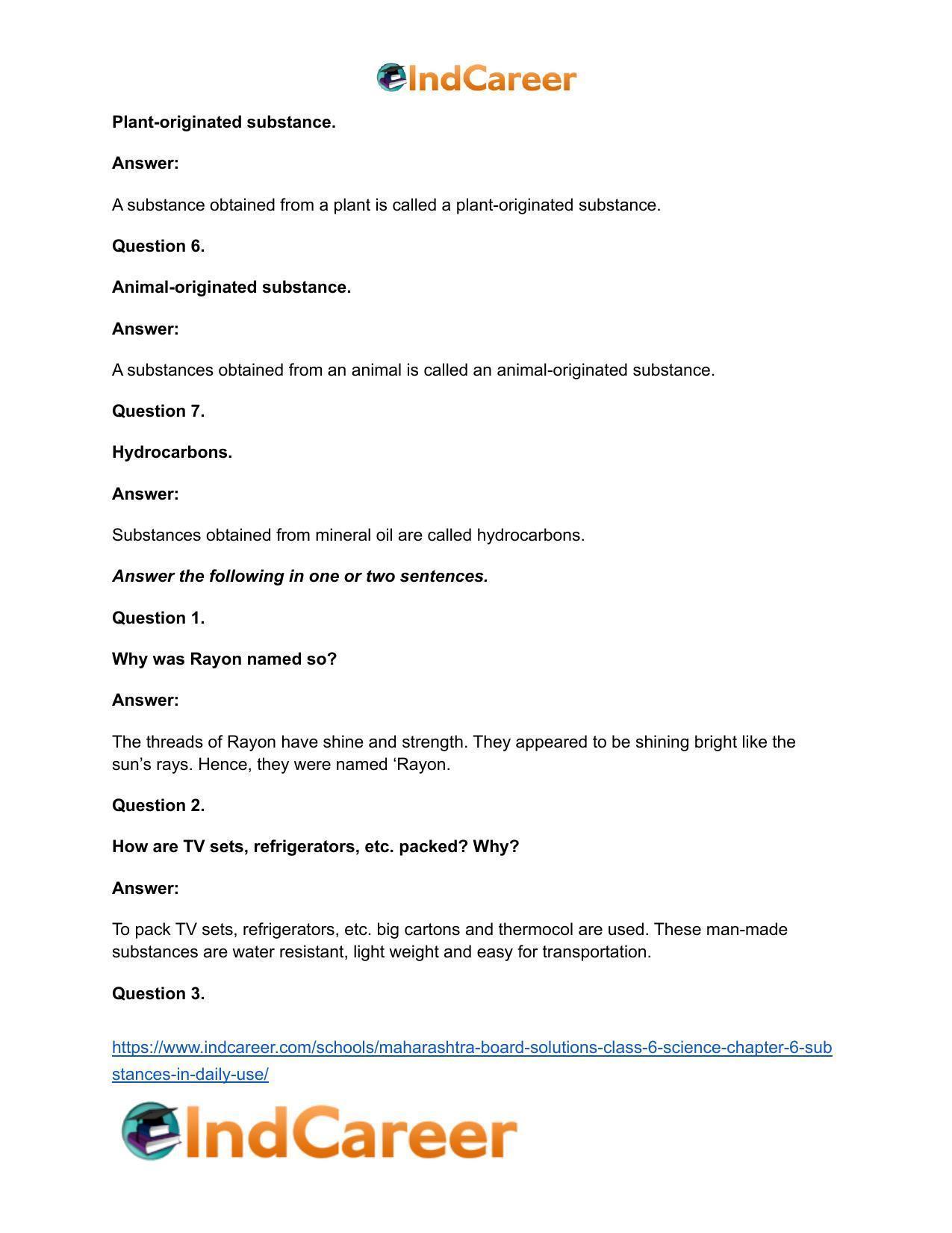 Maharashtra Board Solutions Class 6-Science: Chapter 6- Substances in Daily Use - Page 13